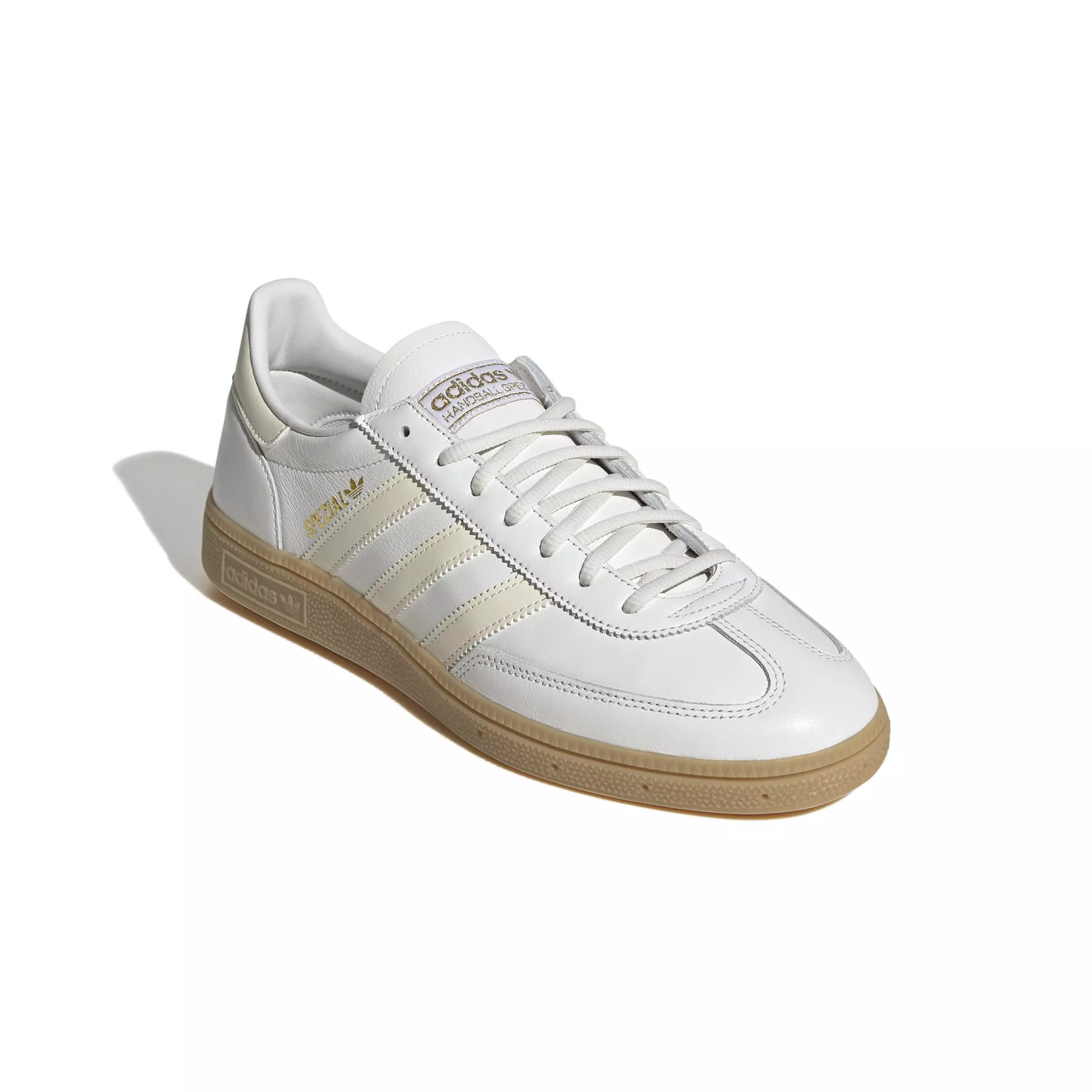 adidas Originals Handball Spezial "Core White/Wonder White/Gum 3" Men's Shoe - WHITE/WHITE/GUM
