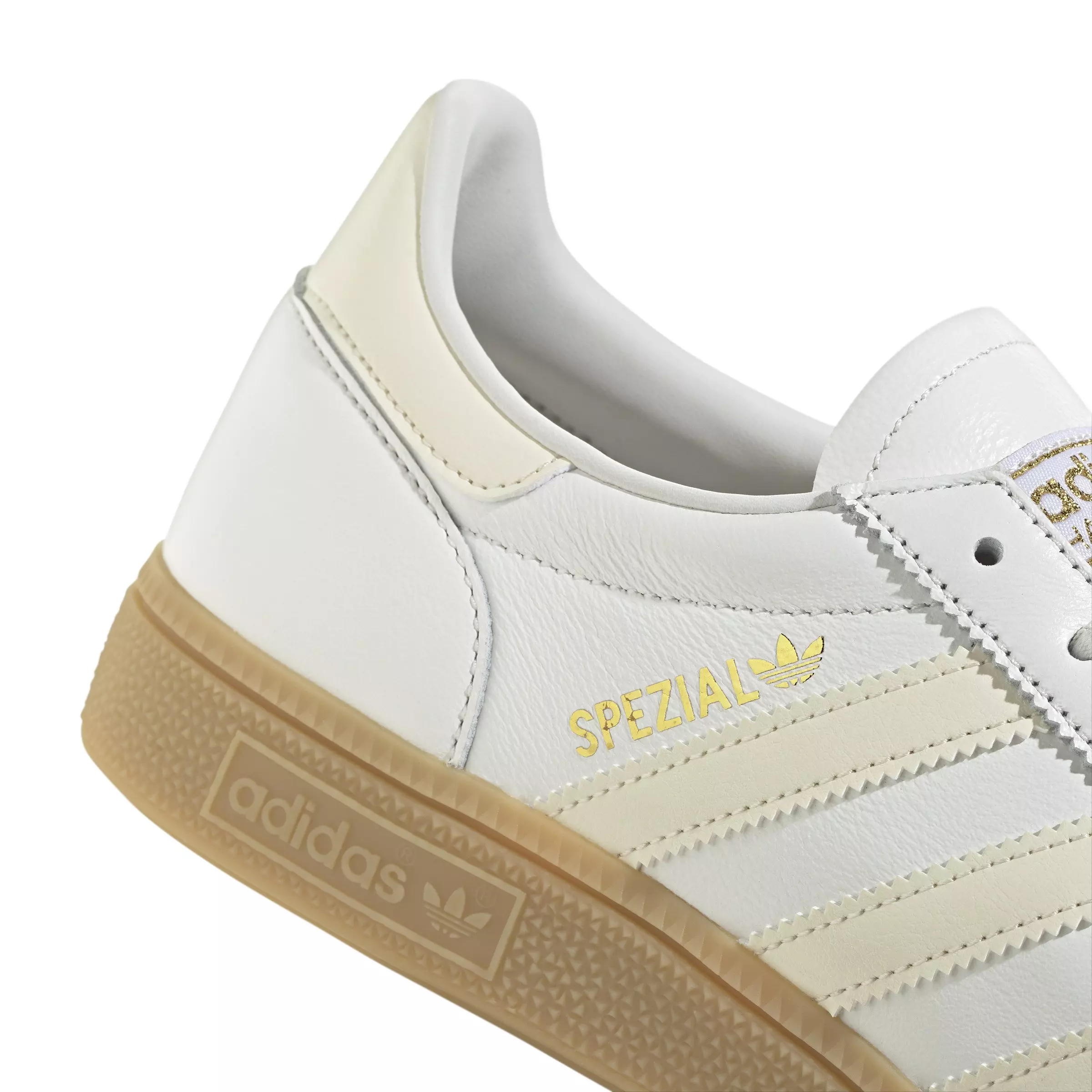 adidas Originals Handball Spezial "Core White/Wonder White/Gum 3" Men's Shoe - WHITE/WHITE/GUM