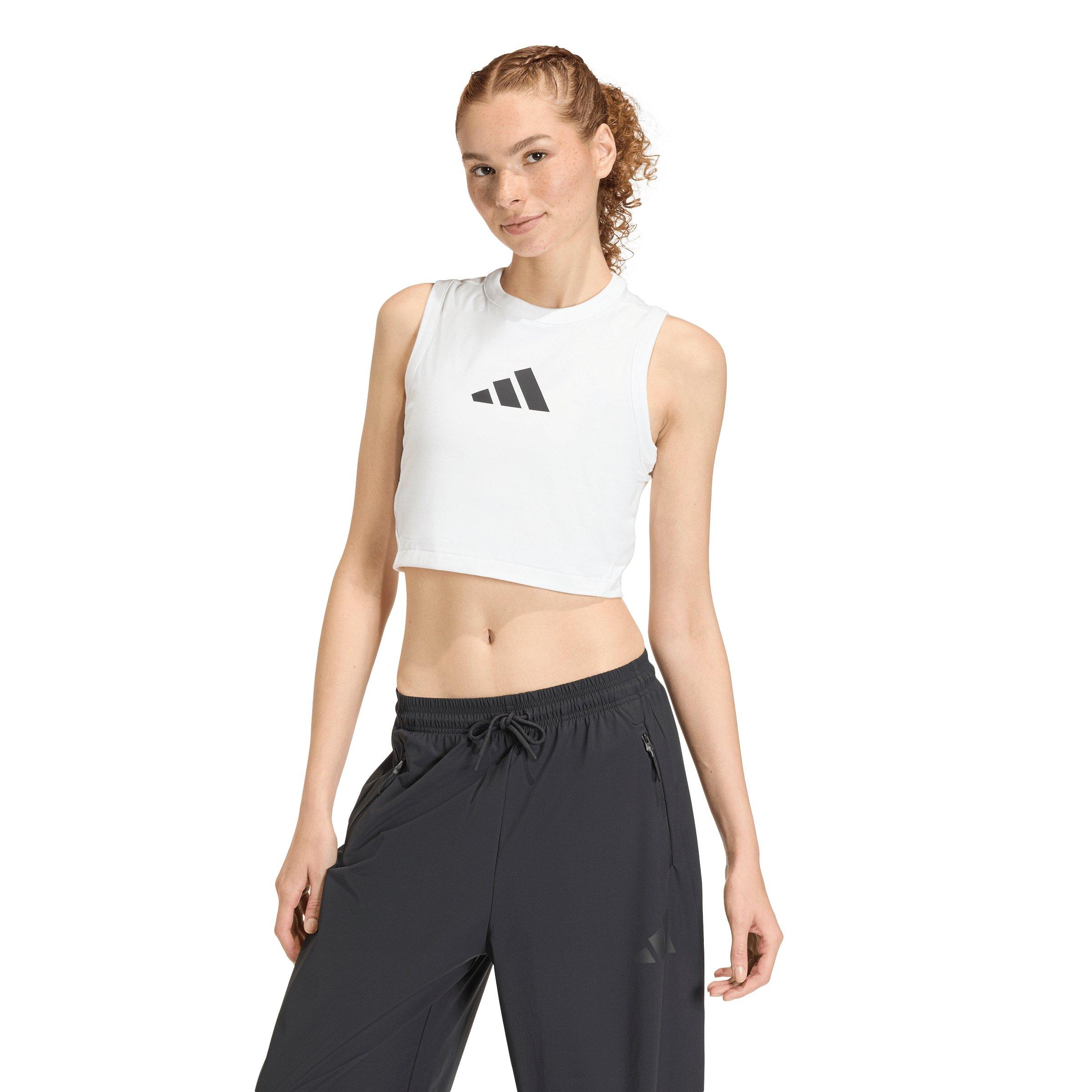 adidas Women's Z.N.E. Tank Top - White - WHITE Thumbnail View 1