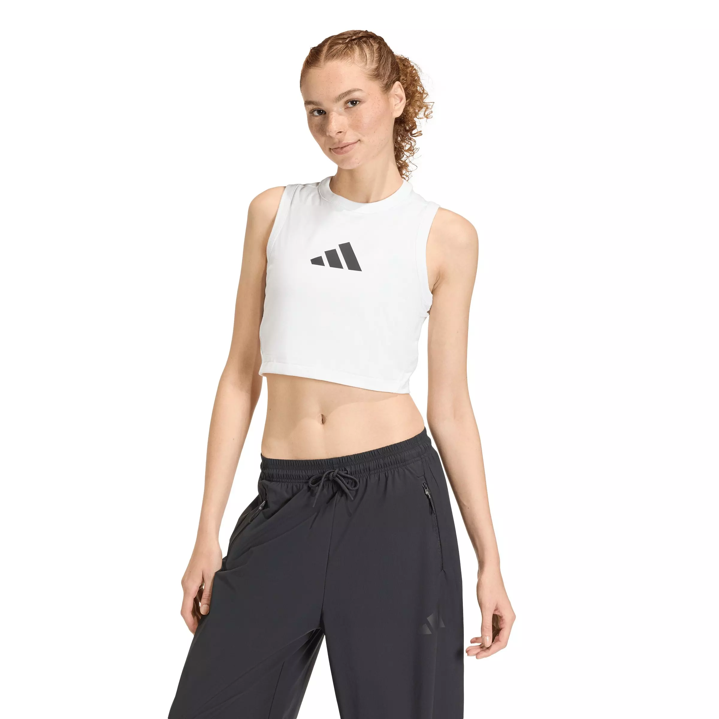 adidas Women's Z.N.E. Tank Top - White - WHITE