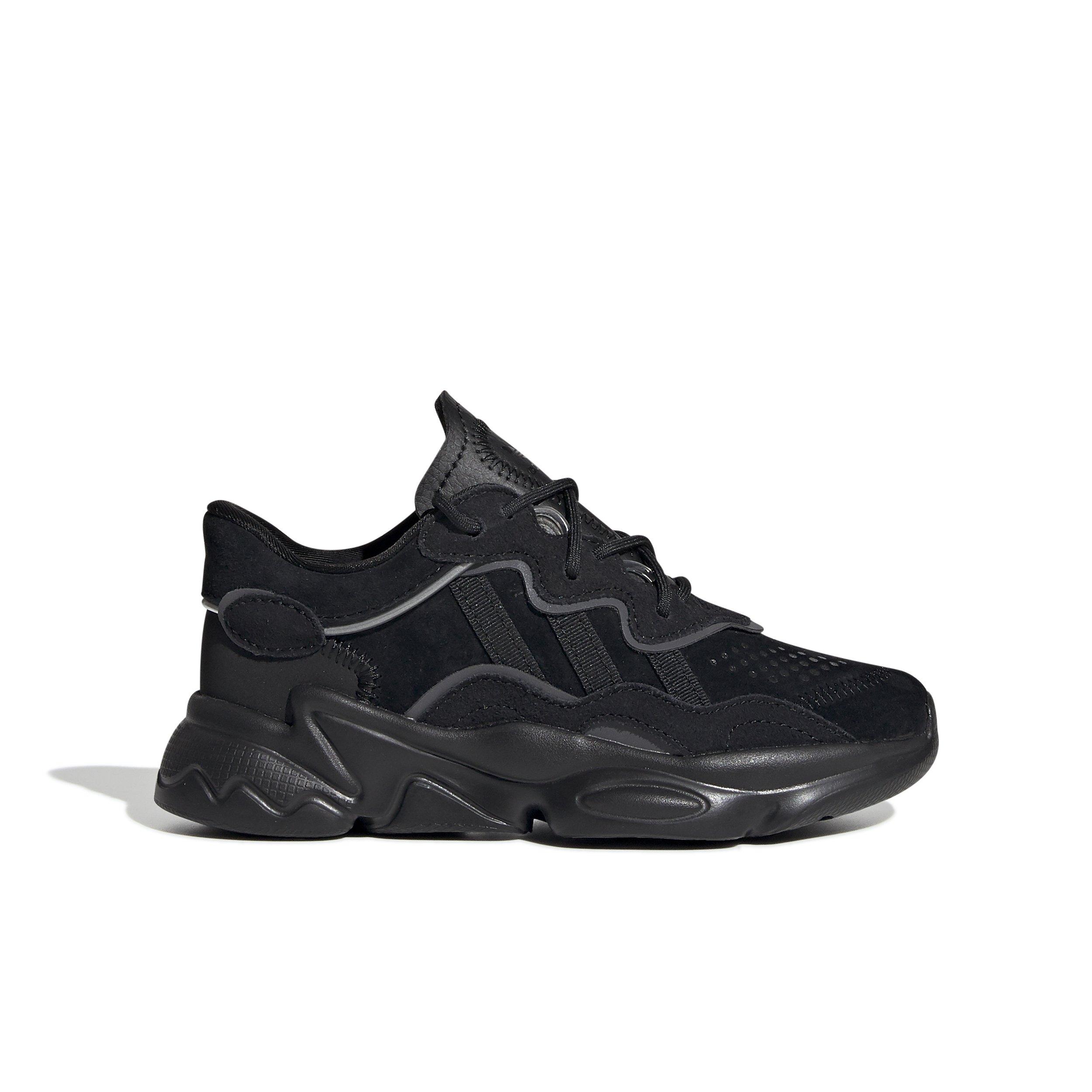 adidas Originals OZWEEGO "Core Black/Core Black/Night Metallic" Preschool Boys' Shoe - BLACK Thumbnail View 1