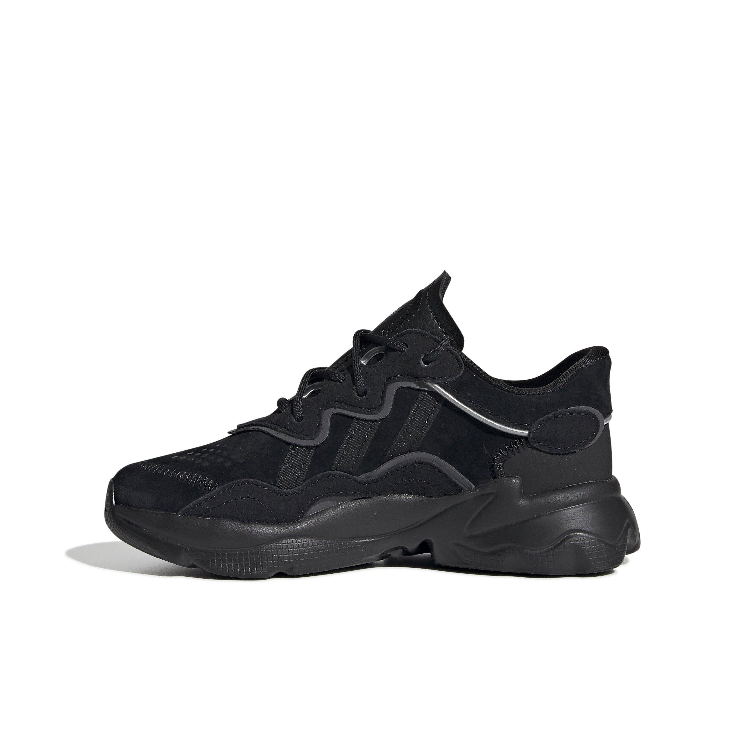 adidas Originals OZWEEGO "Core Black/Core Black/Night Metallic" Preschool Boys' Shoe - BLACK Thumbnail View 2