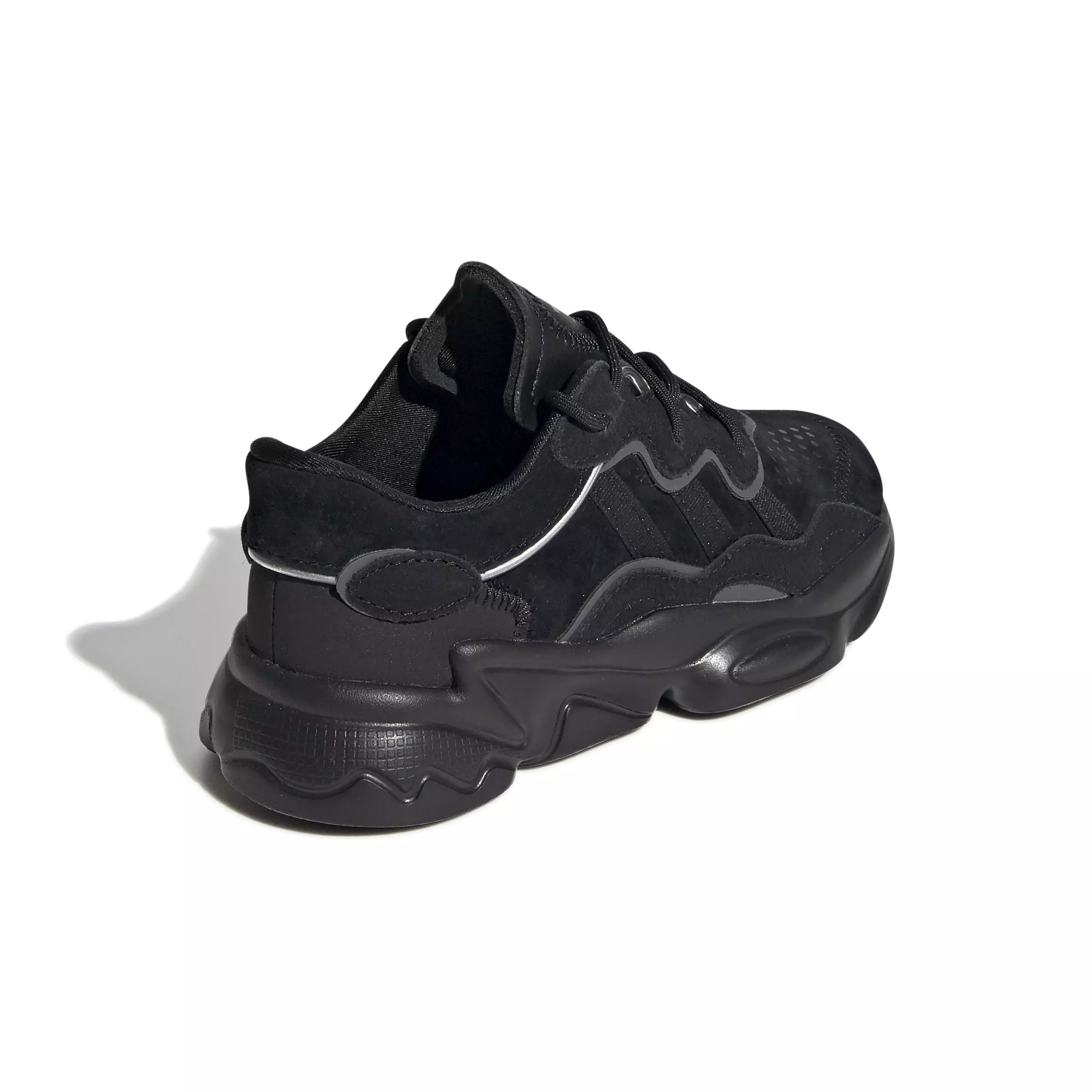 adidas Originals OZWEEGO "Core Black/Core Black/Night Metallic" Preschool Boys' Shoe - BLACK