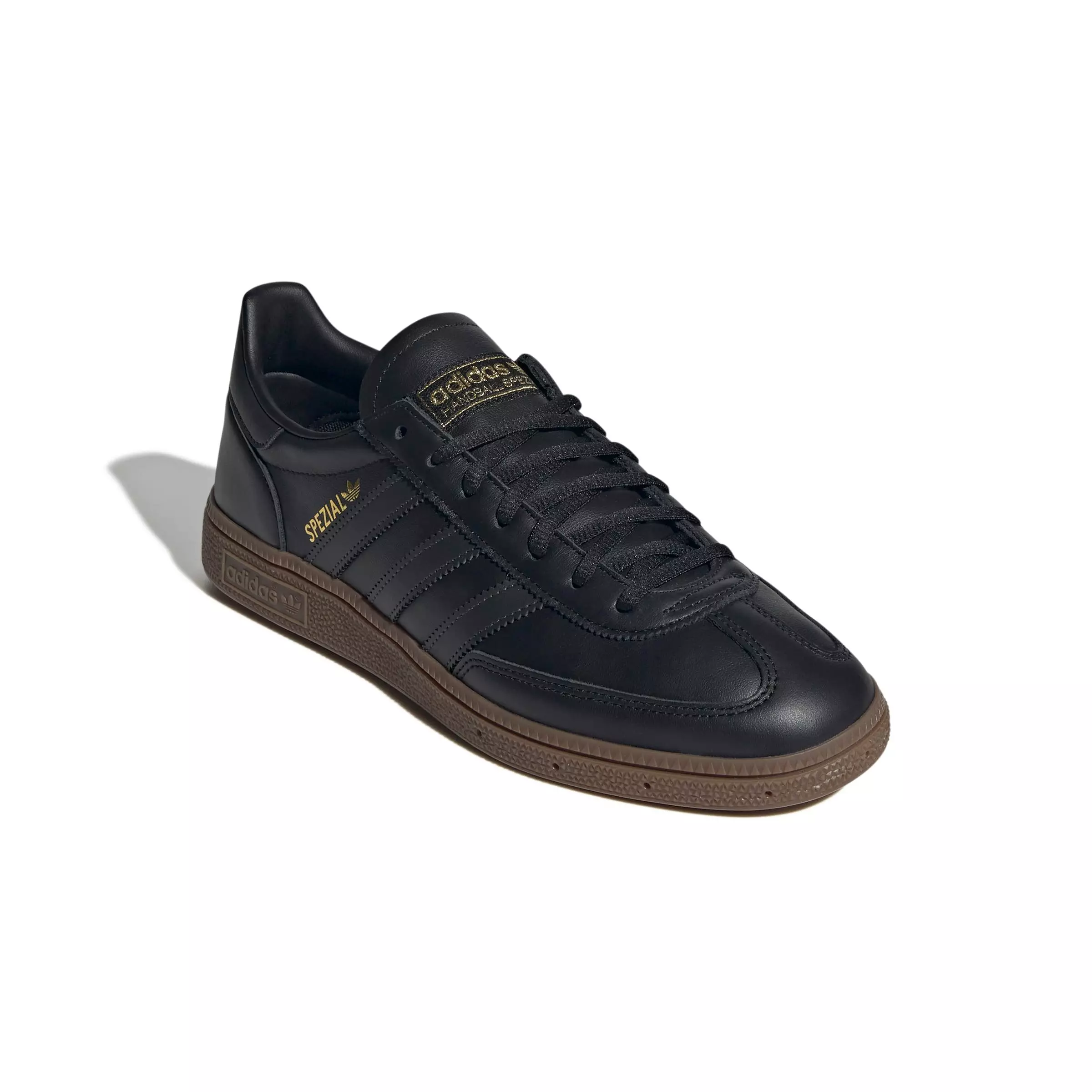 adidas Originals Handball Spezial "Core Black/Carbon/Gold Metallic" Men's Shoe - BLACK/CARBON/GOLD