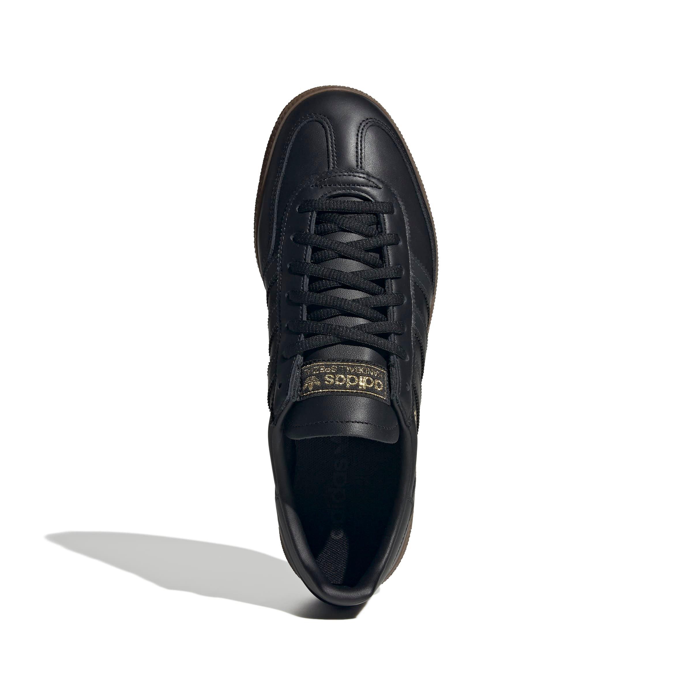 adidas Originals Handball Spezial "Core Black/Carbon/Gold Metallic" Men's Shoe - BLACK/CARBON/GOLD Thumbnail View 5
