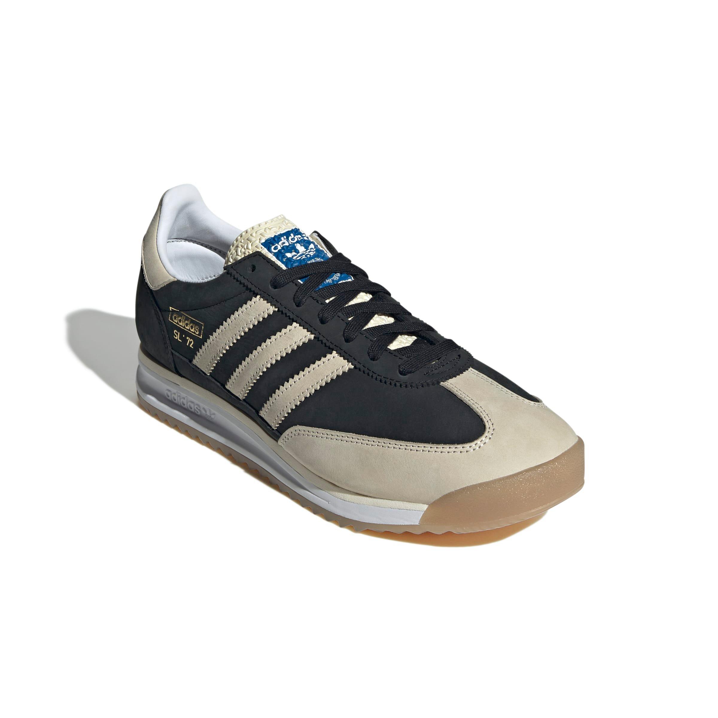 adidas Originals SL 72 RS "Core Black/Cream White/Gum 3" Men's Shoe - BLACK/WHITE/GUM Thumbnail View 3