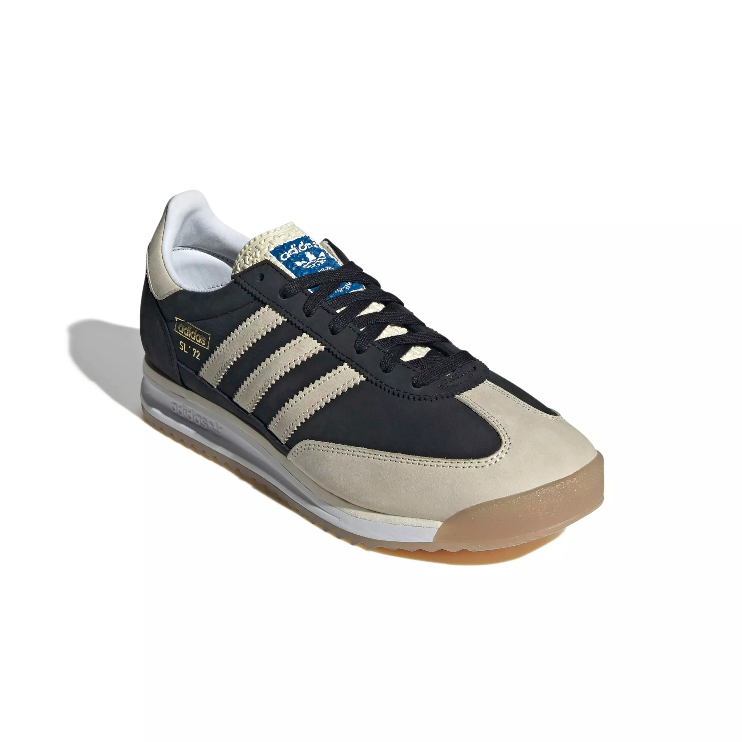 adidas Originals SL 72 RS "Core Black/Cream White/Gum 3" Men's Shoe - BLACK/WHITE/GUM