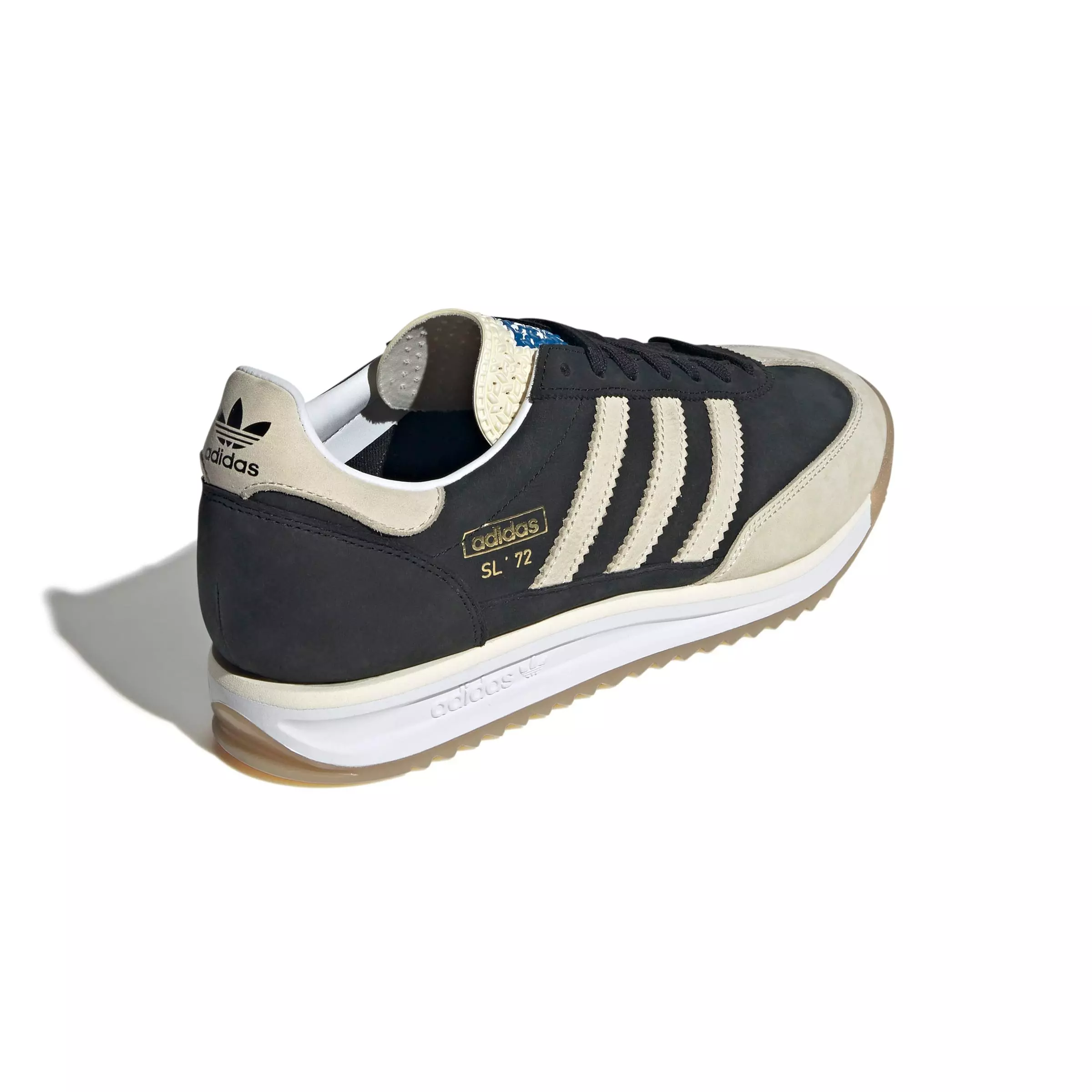 adidas Originals SL 72 RS "Core Black/Cream White/Gum 3" Men's Shoe - BLACK/WHITE/GUM