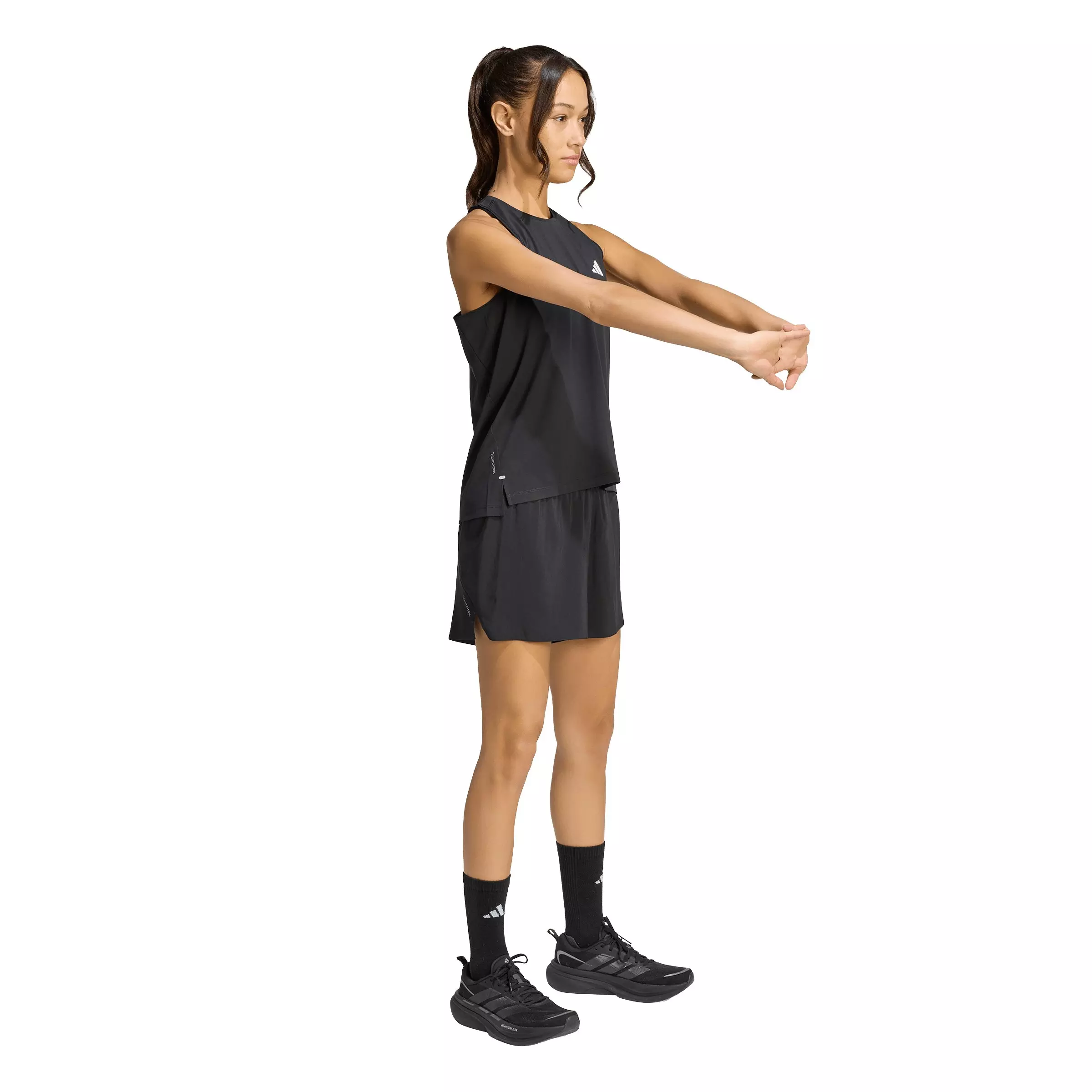 adidas Women's ADI365 Running Climacool Iconic Tank Top -Black - BLACK