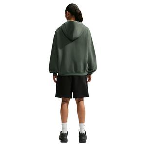 Nike Women's Studio Fleece Medium Weight Oversized Full-Zip Hooded Jacket - Green - GREEN