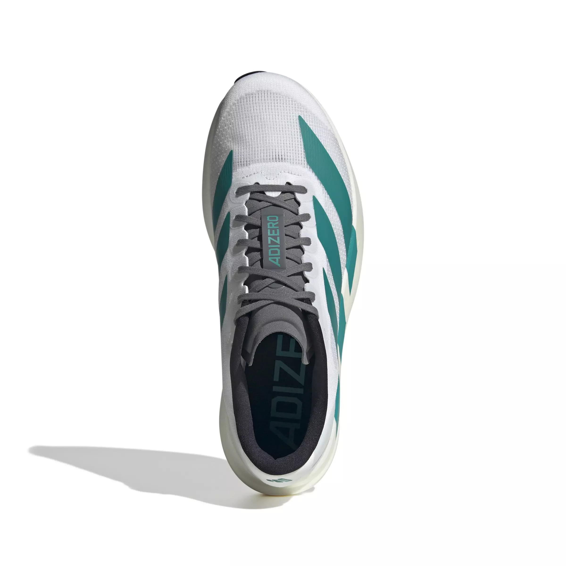 adidas Adizero EVO SL "Ftwr White/Pure Teal/Grey Four" Men's Running Shoe - WHITE/TEAL/GREY