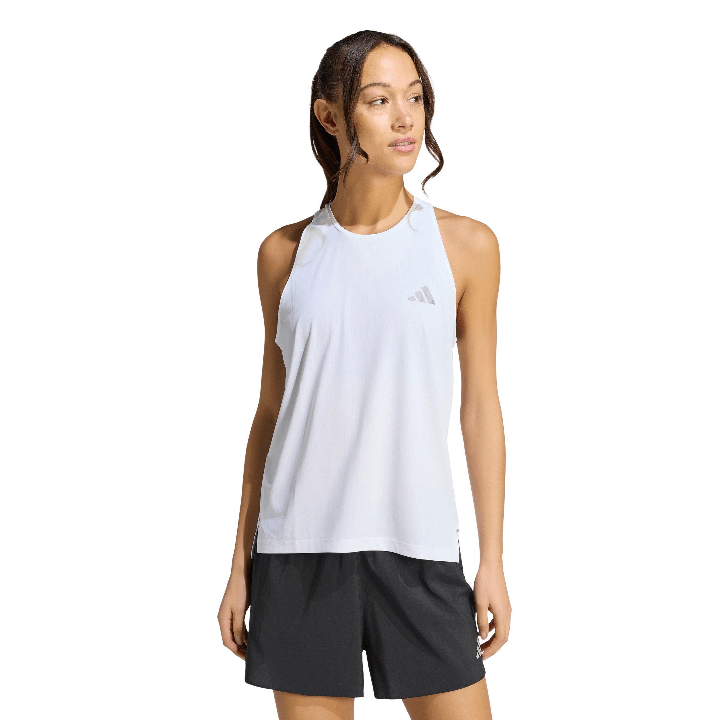 adidas Women's ADI365 Running Climacool Iconic Tank Top - White - WHITE Thumbnail View 1