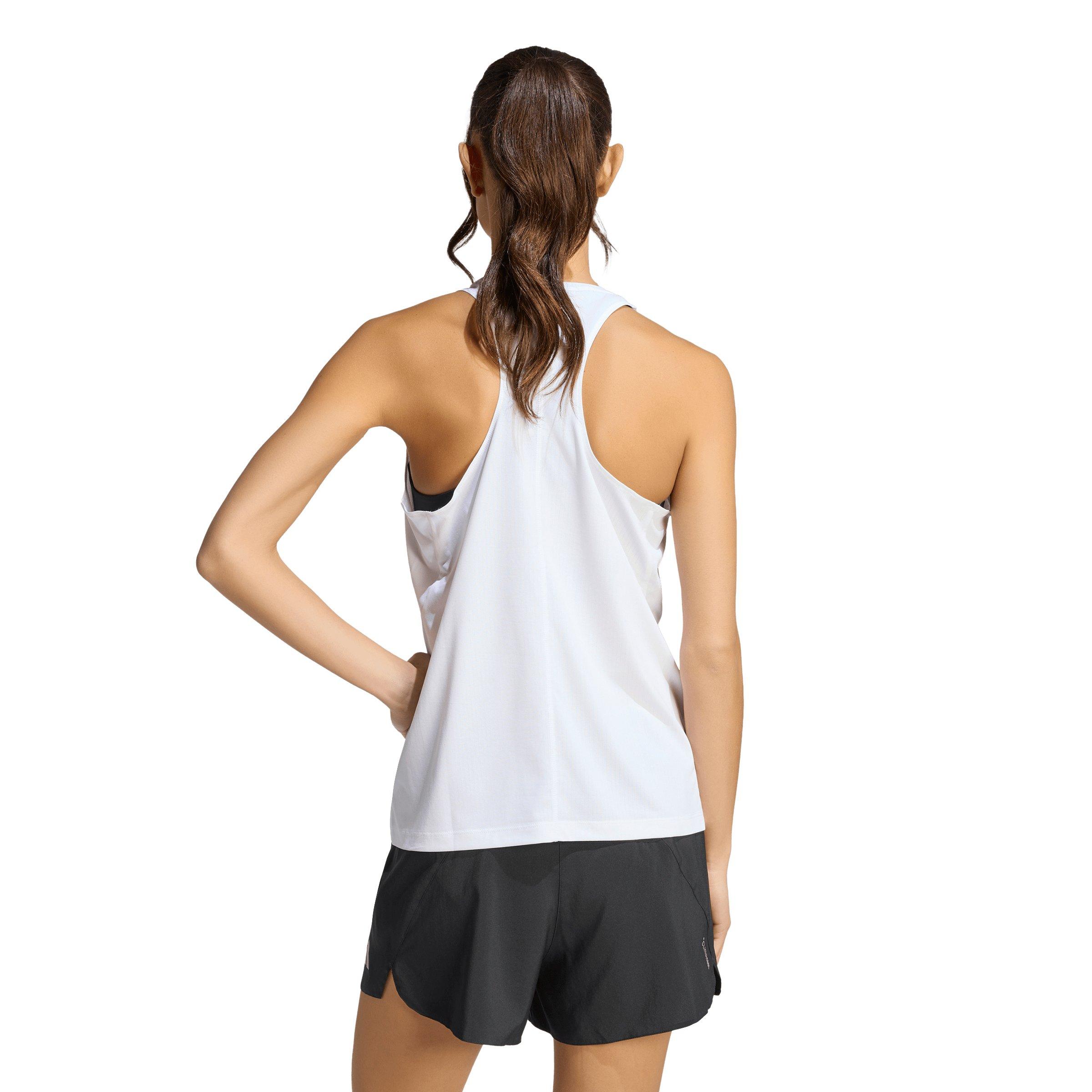 adidas Women's ADI365 Running Climacool Iconic Tank Top - White - WHITE Thumbnail View 2