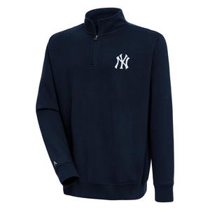 Antigua Men's New York Yankees Victory 1/4 Zip Mock Top