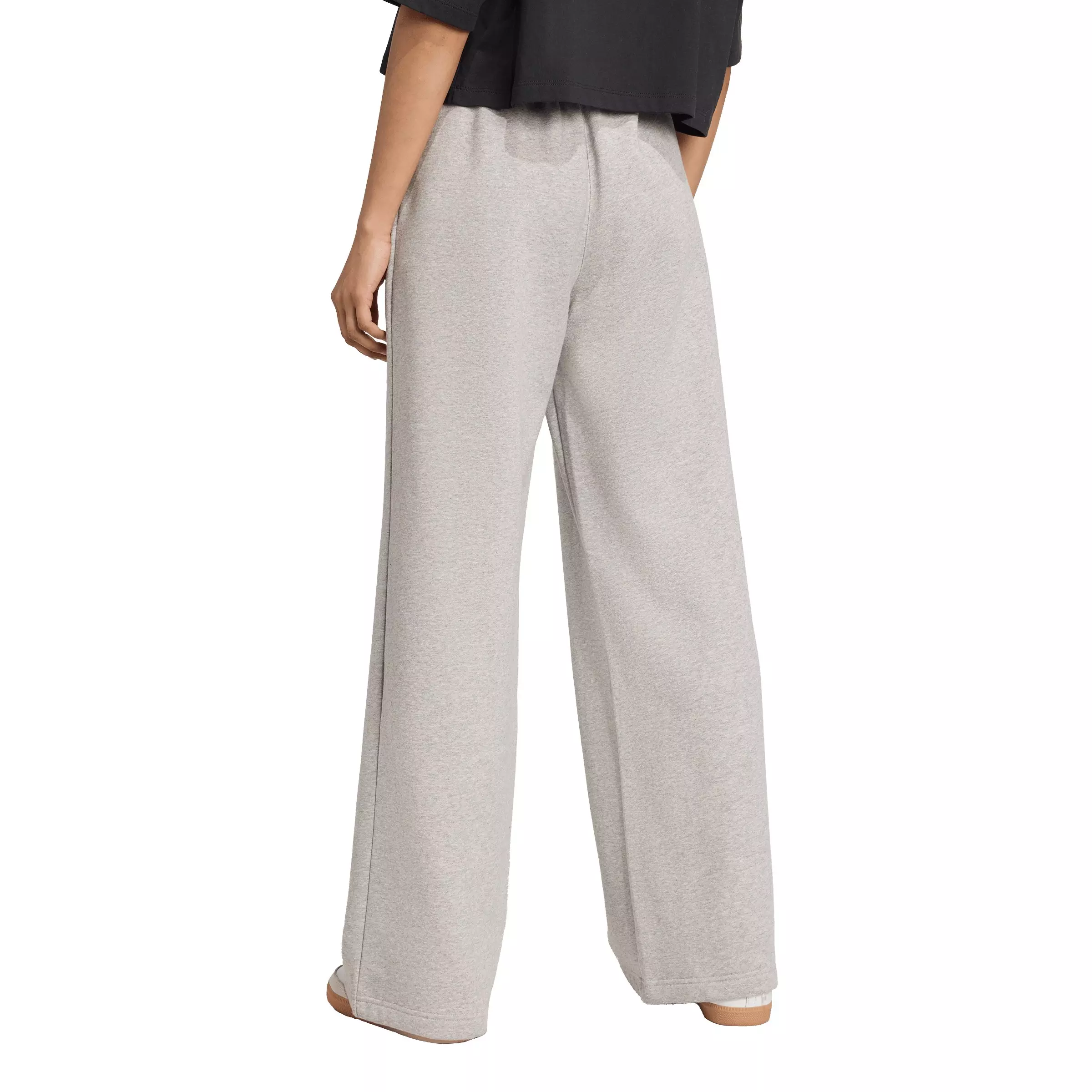 adidas Originals Women's Essentials Wide Leg Fleece Pants - Grey - GREY