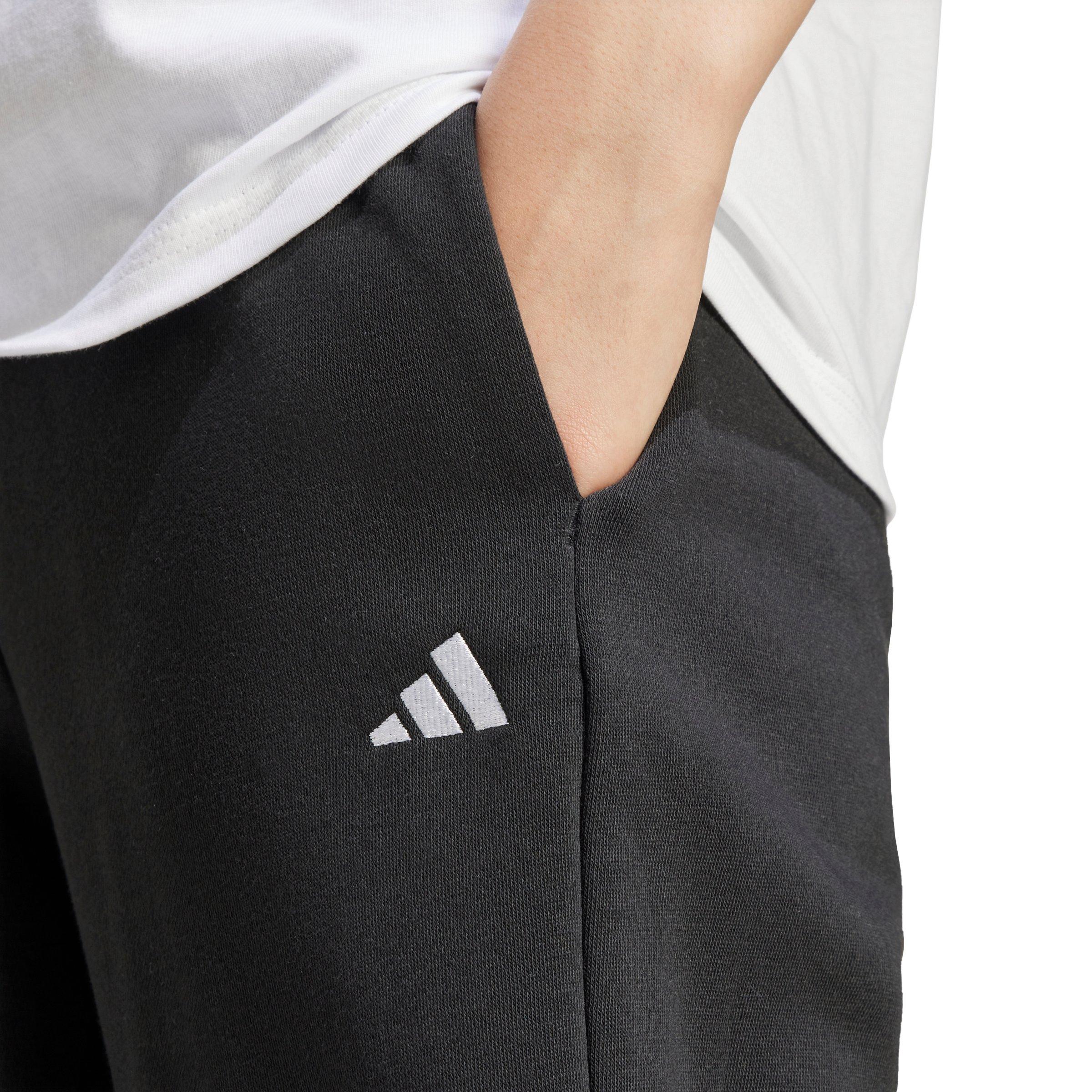 adidas Women's Essentials Small Logo Feel Cozy Open-Hem Joggers - Black - BLACK Thumbnail View 3