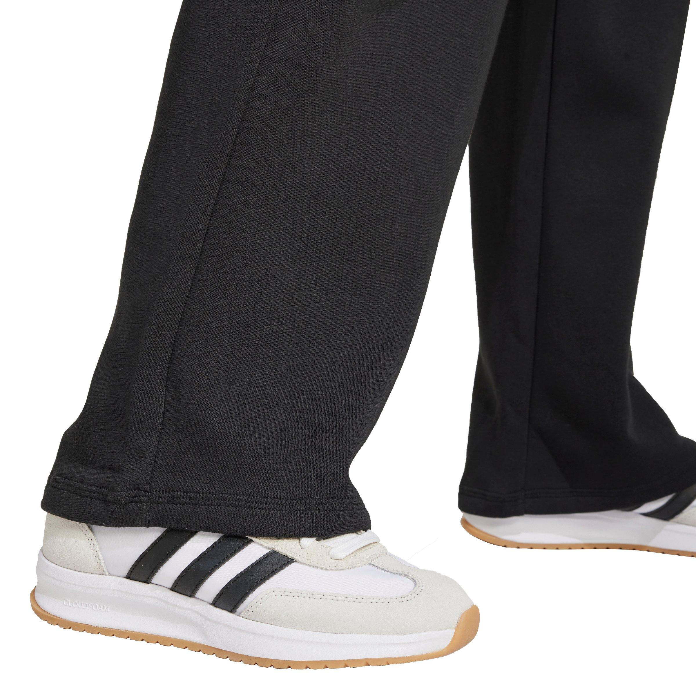 adidas Women's Essentials Small Logo Feel Cozy Open-Hem Joggers - Black - BLACK Thumbnail View 4