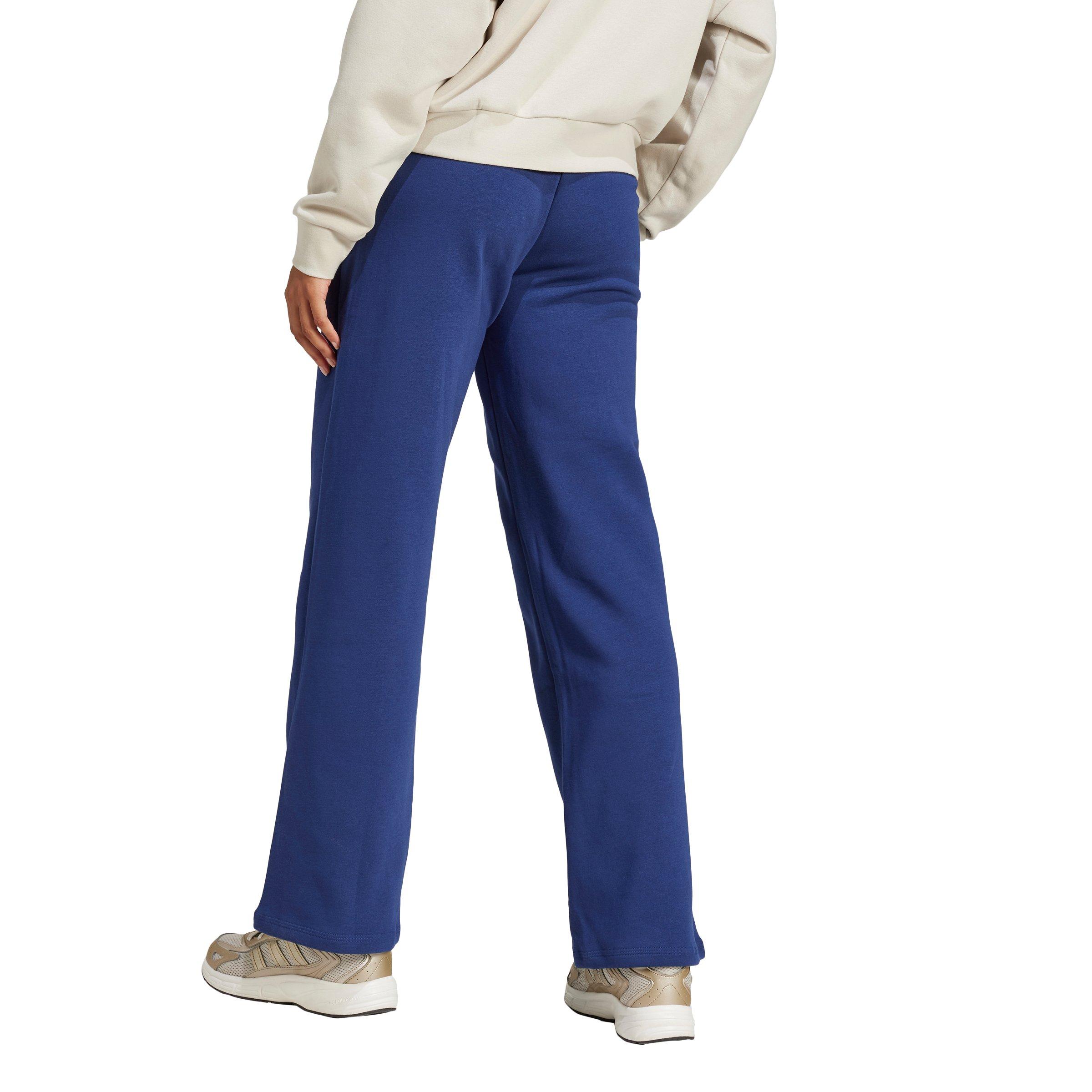 adidas Women's Essentials Small Logo Feel Cozy Open-Hem Joggers - Dark Blue - DARK BLUE Thumbnail View 2