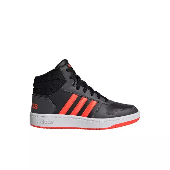 adidas "Core Black/Grey Six/Solar Red" Preschool Boys' Basketball Shoe