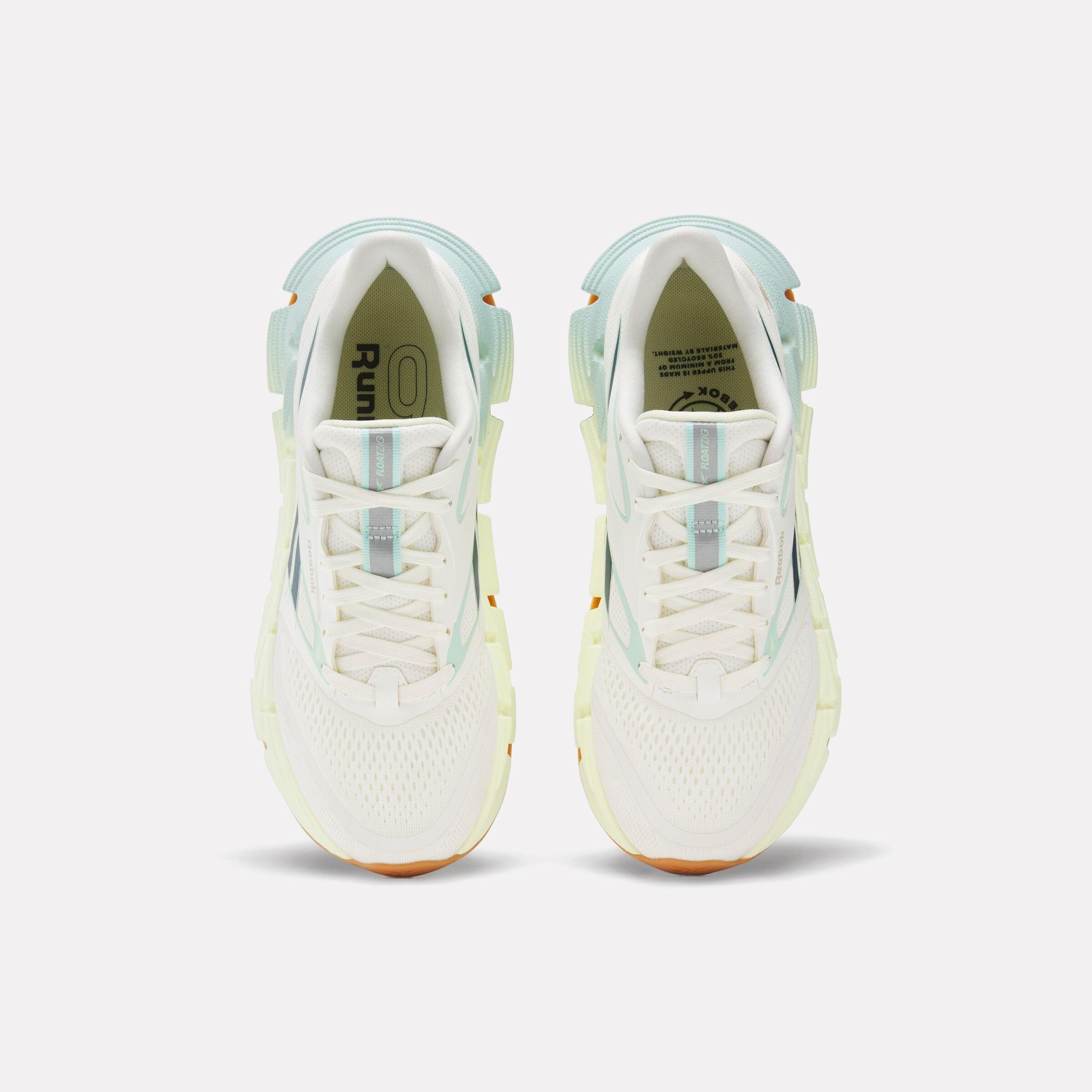 Reebok FloatZig 2 "Cream/White/Teal" Women's Running Shoe - CREAM/WHITE/TEAL Thumbnail View 4
