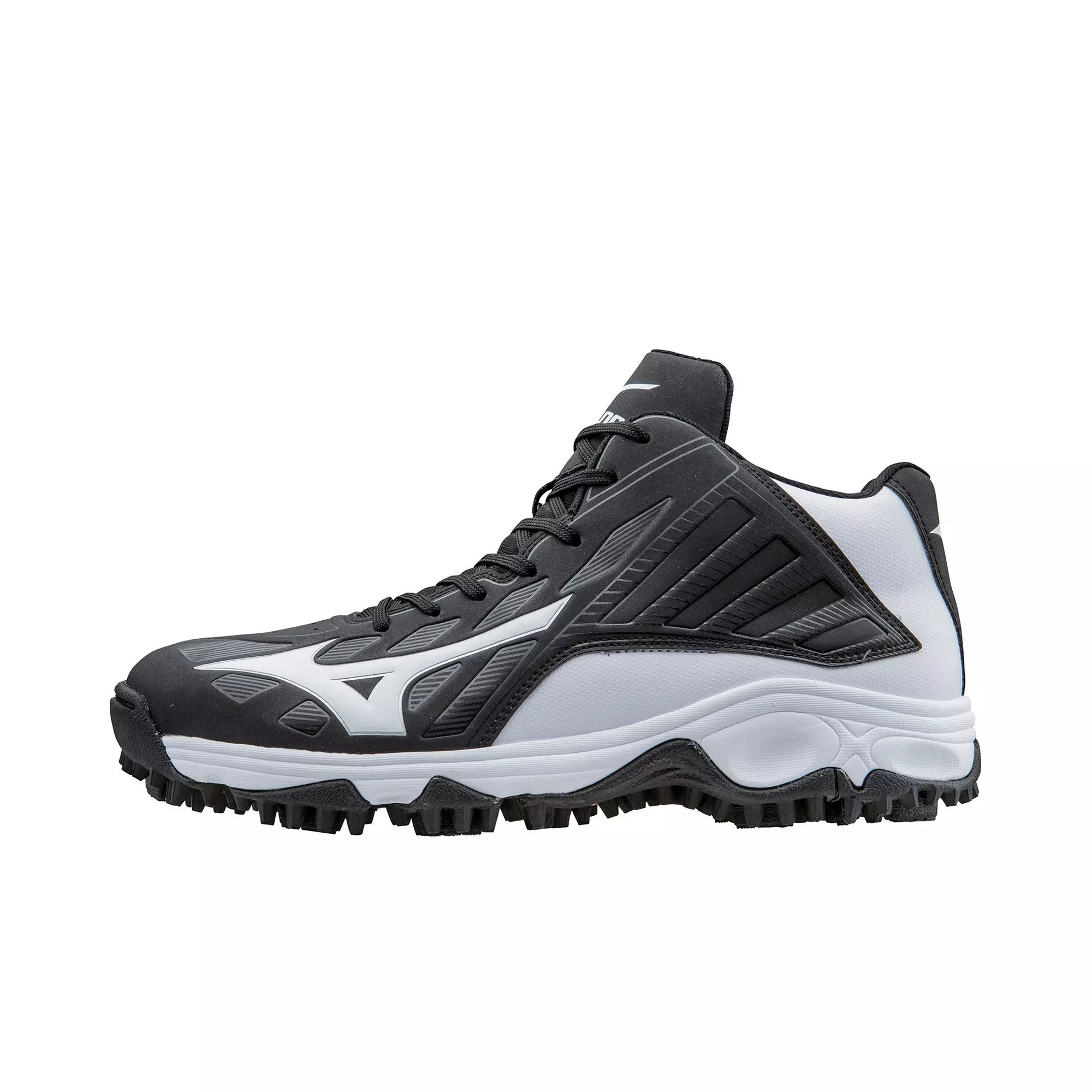 Mizuno 9 Spike Advanced Erupt 3 Men's Baseball Cleats - BLACK/WHITE