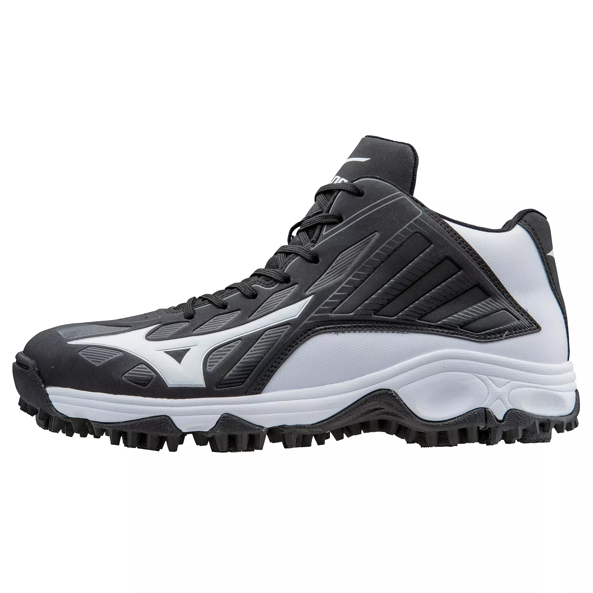 Mizuno 9 Spike Advanced Erupt 3 Men's Baseball Cleats - BLACK/WHITE