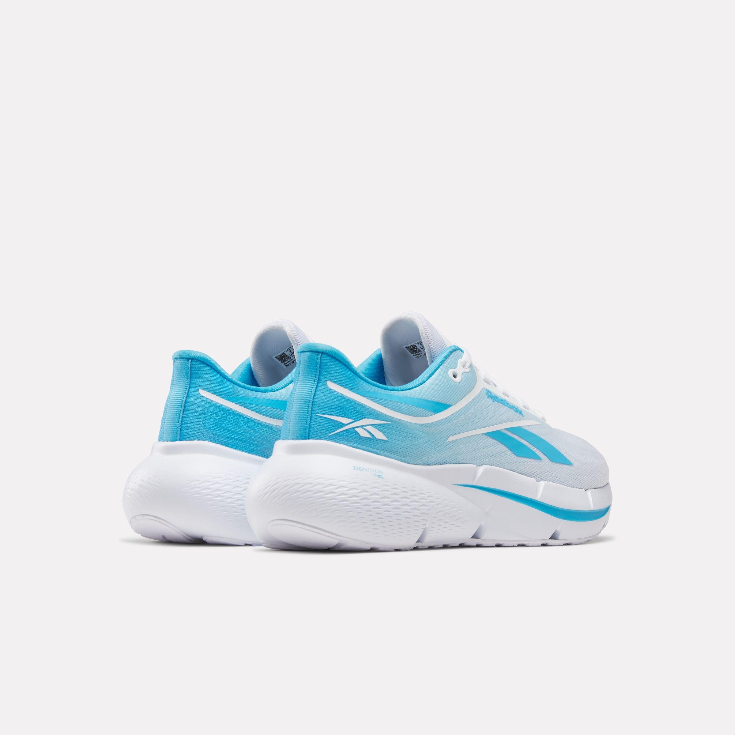 Reebok Zignition "White/Blue" Women's Running Shoe - WHITE/BLUE Thumbnail View 3