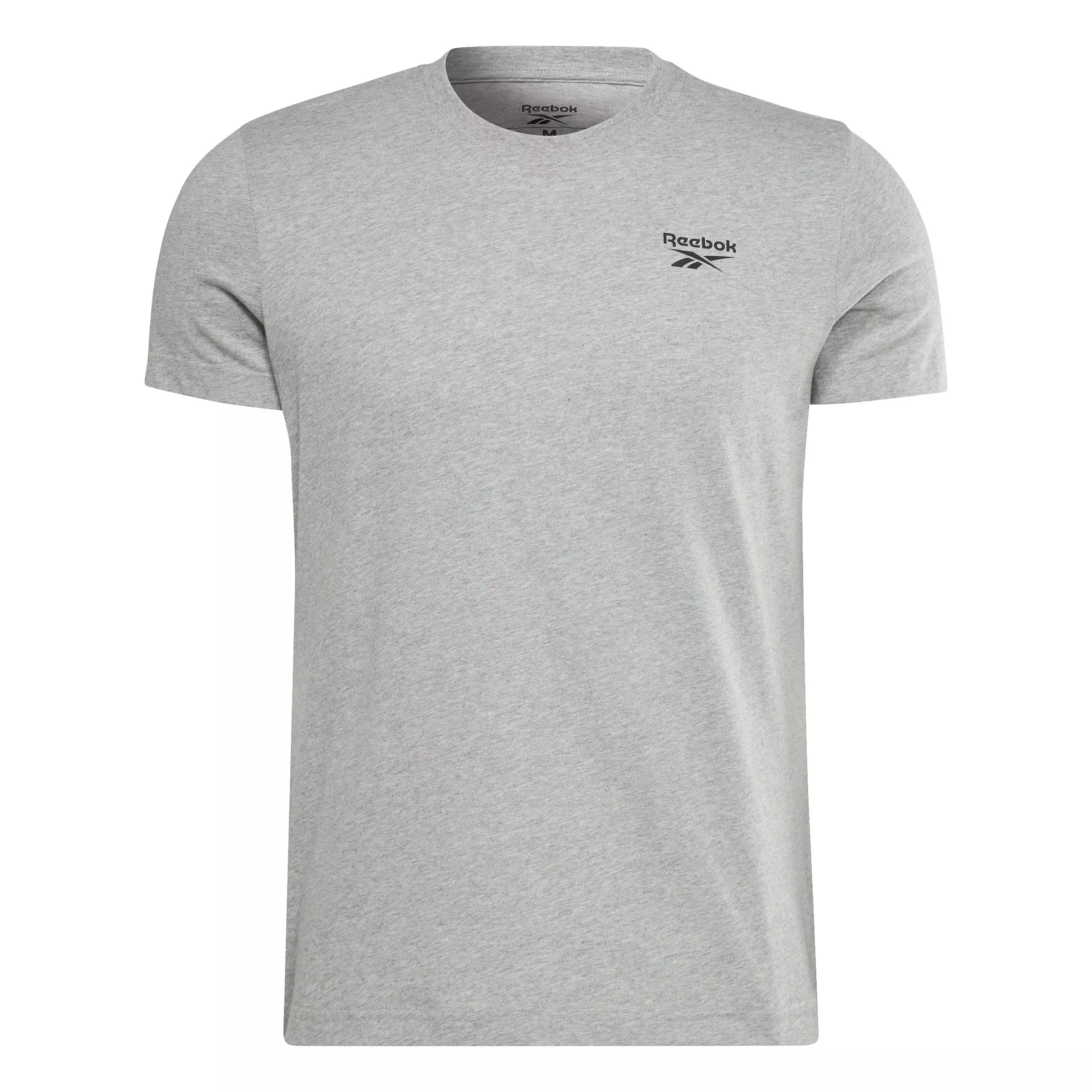 Reebok Men's Identity Classics T-Shirt- Grey - HEATHER/GREY