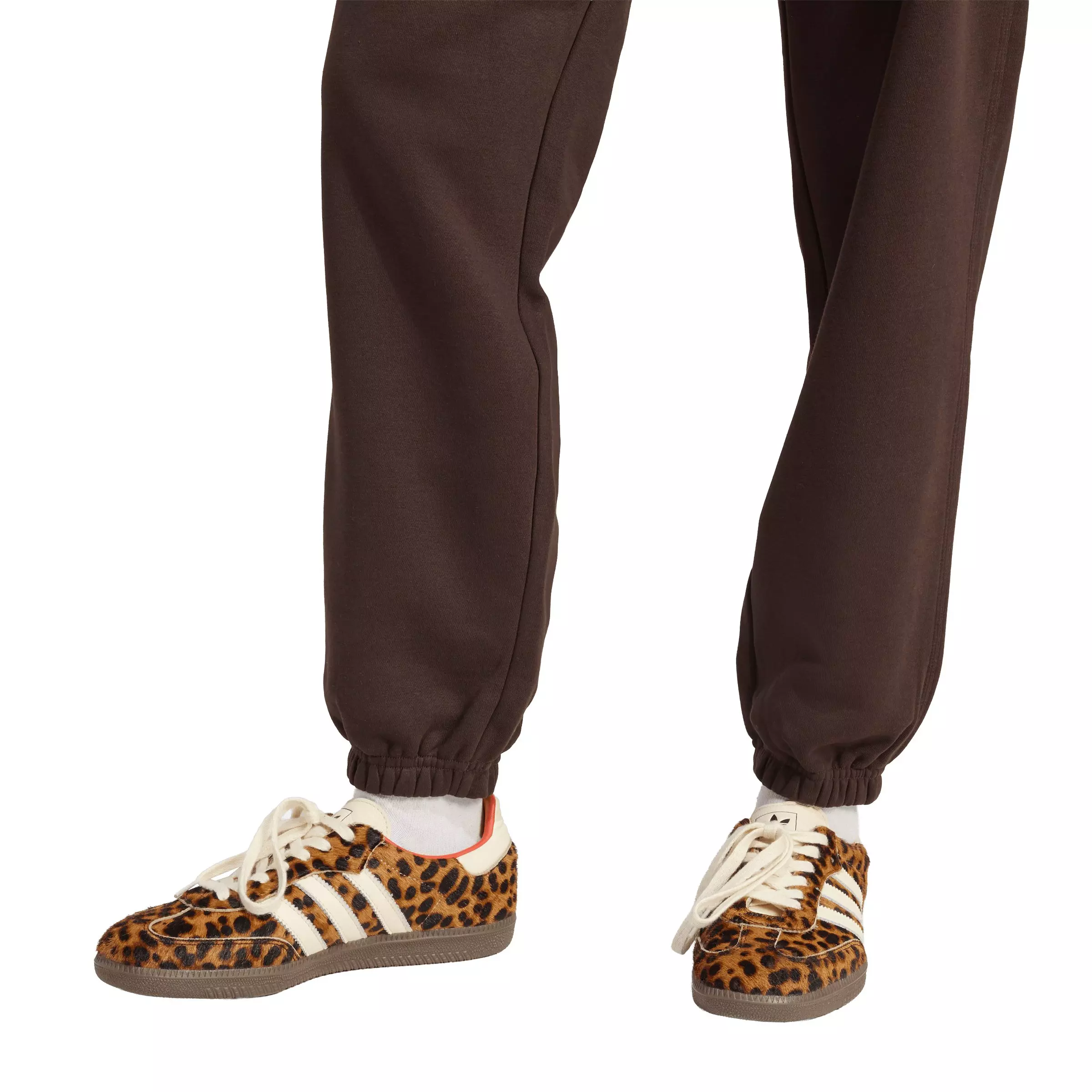 adidas Originals Women's Essentials Fleece Loose Joggers - Brown - BROWN
