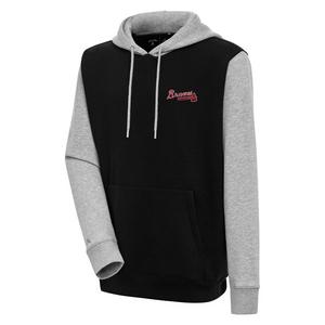 Antigua Men's Atlanta Braves Victory Pullover Hoodie