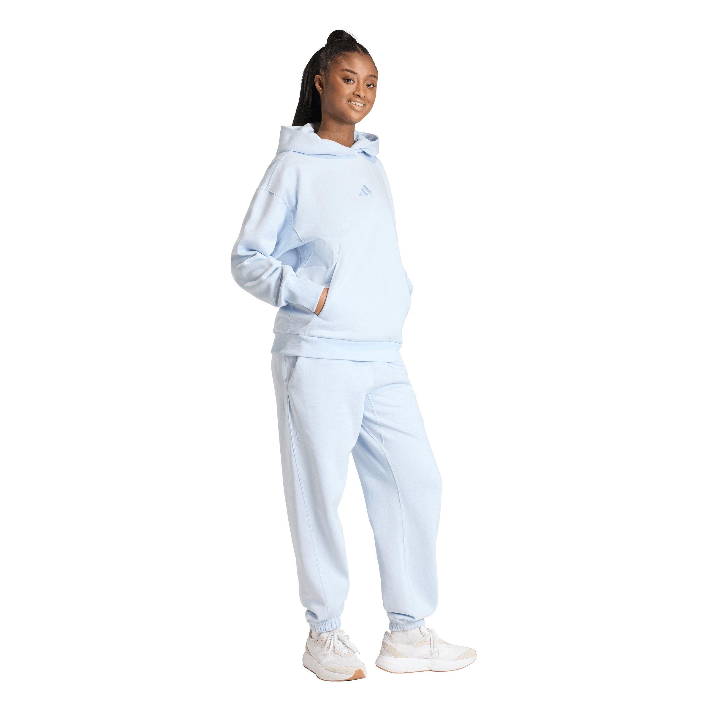 adidas Women's ALL SZN Fleece Loose Joggers - Light Blue - LIGHT BLUE Thumbnail View 5