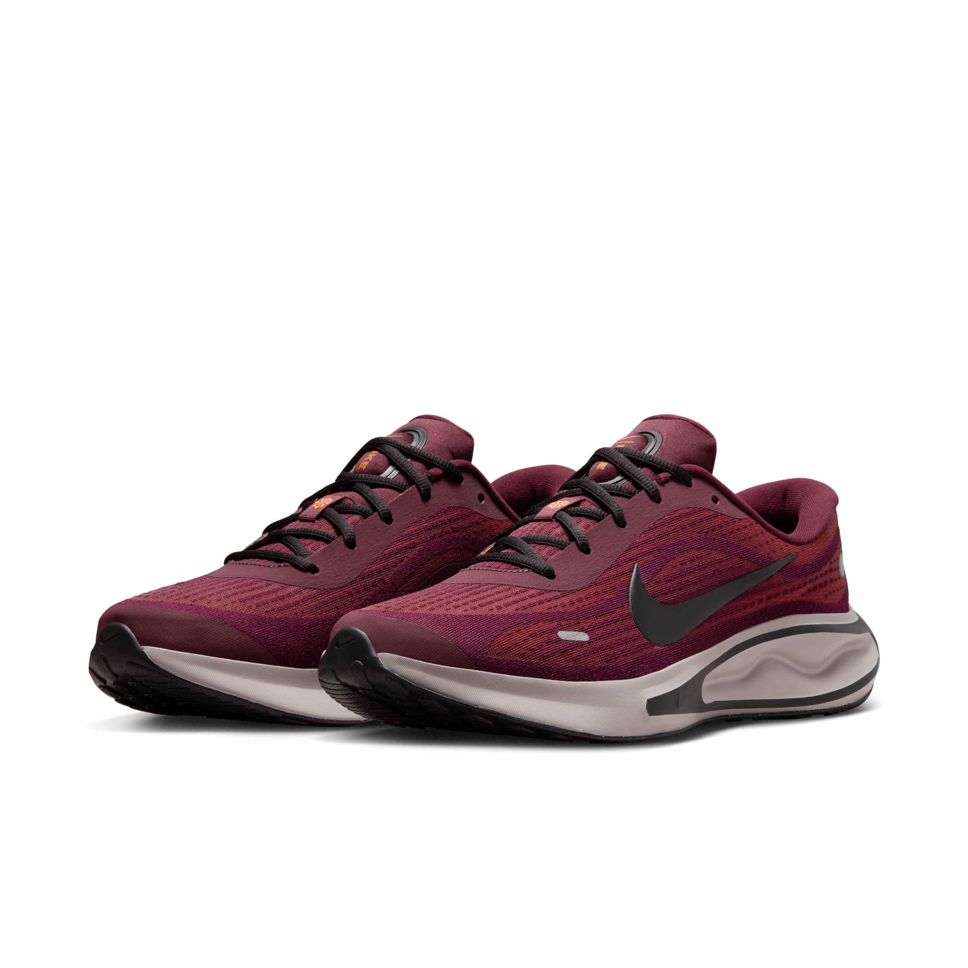 Nike Journey Run "Burgundy Crush/Monarch/Total Orange/Black" Men's Running Shoe - BURGUNDY/MONARCH/ORANGE/BLACK Thumbnail View 3