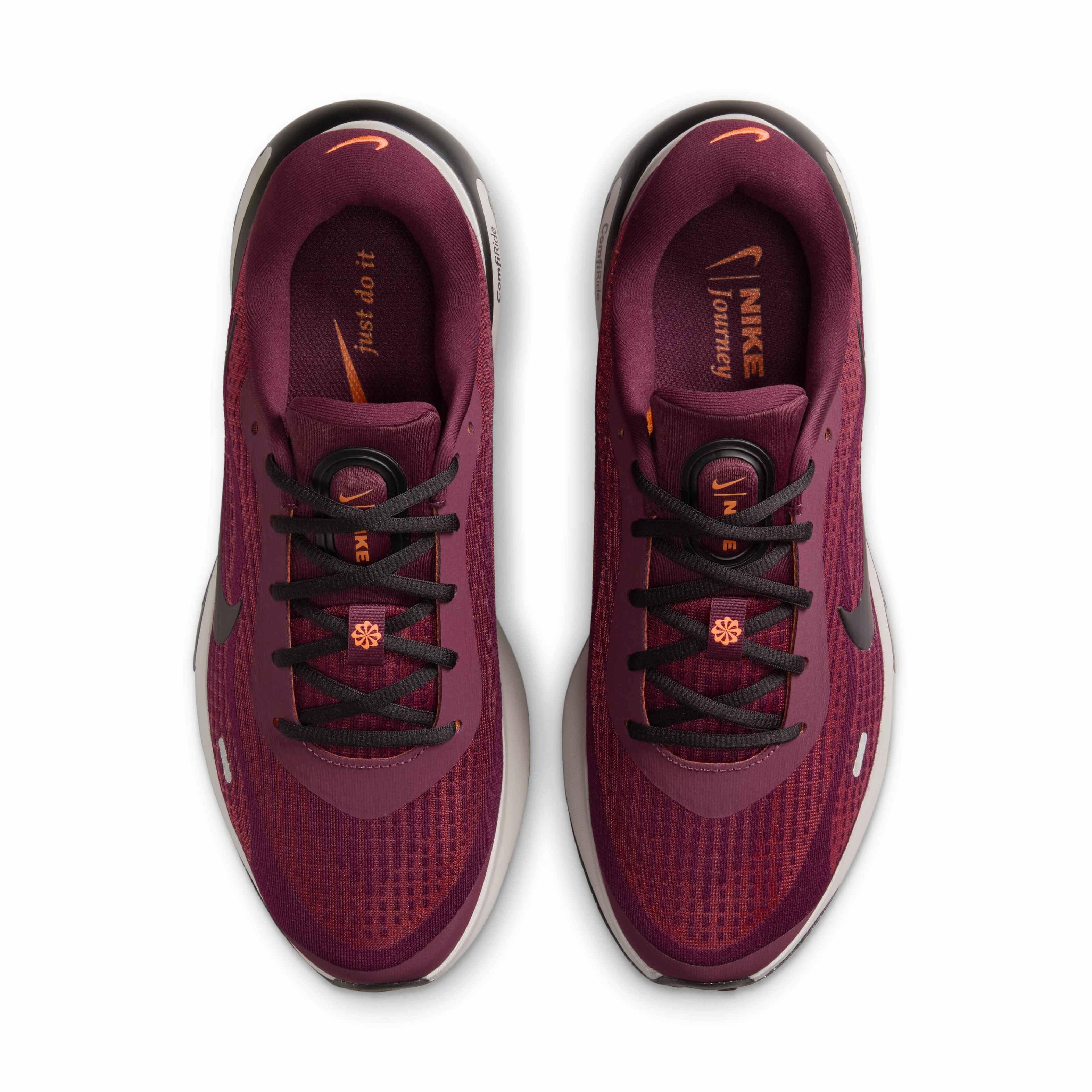 Nike Journey Run "Burgundy Crush/Monarch/Total Orange/Black" Men's Running Shoe - BURGUNDY/MONARCH/ORANGE/BLACK Thumbnail View 4