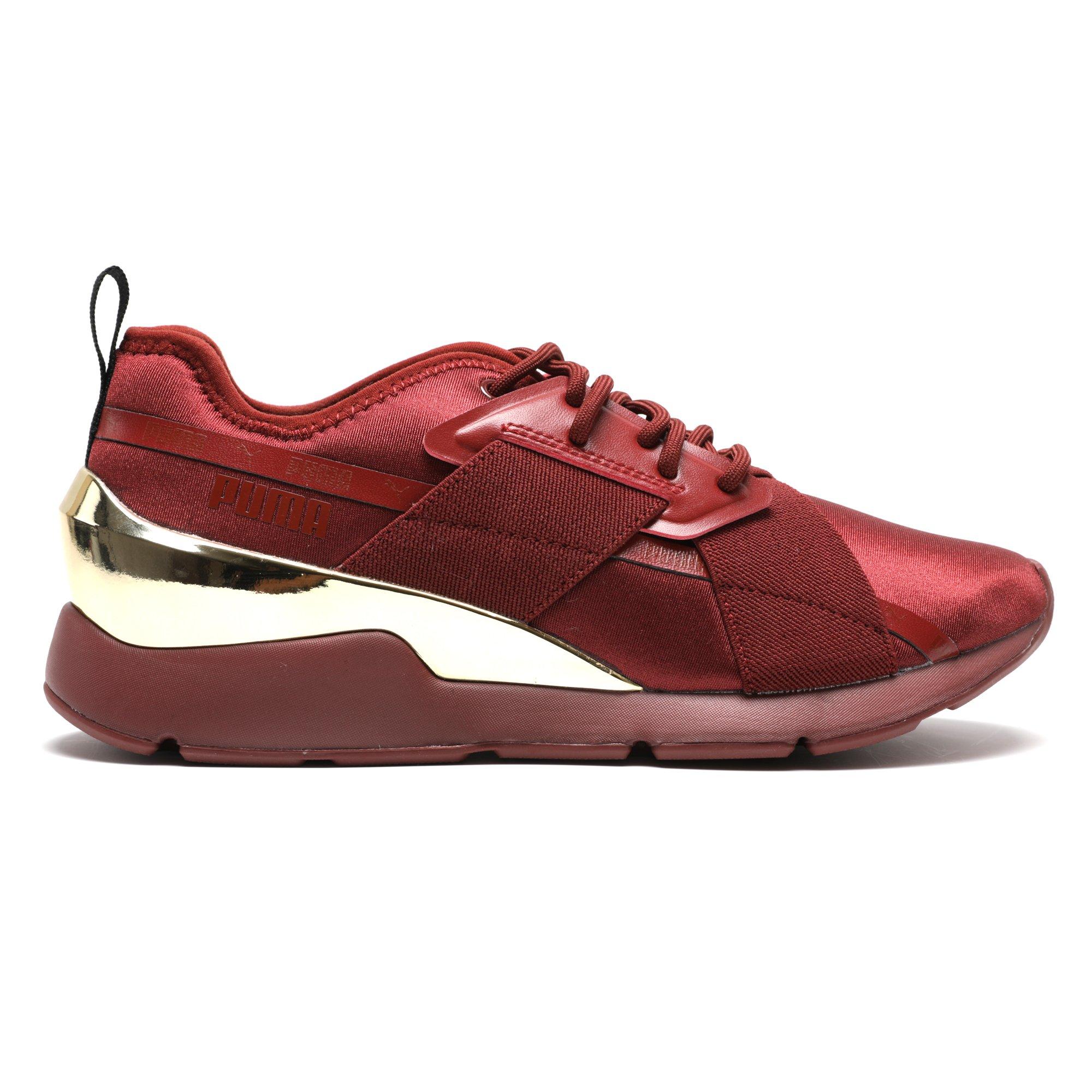 puma shoes red and gold