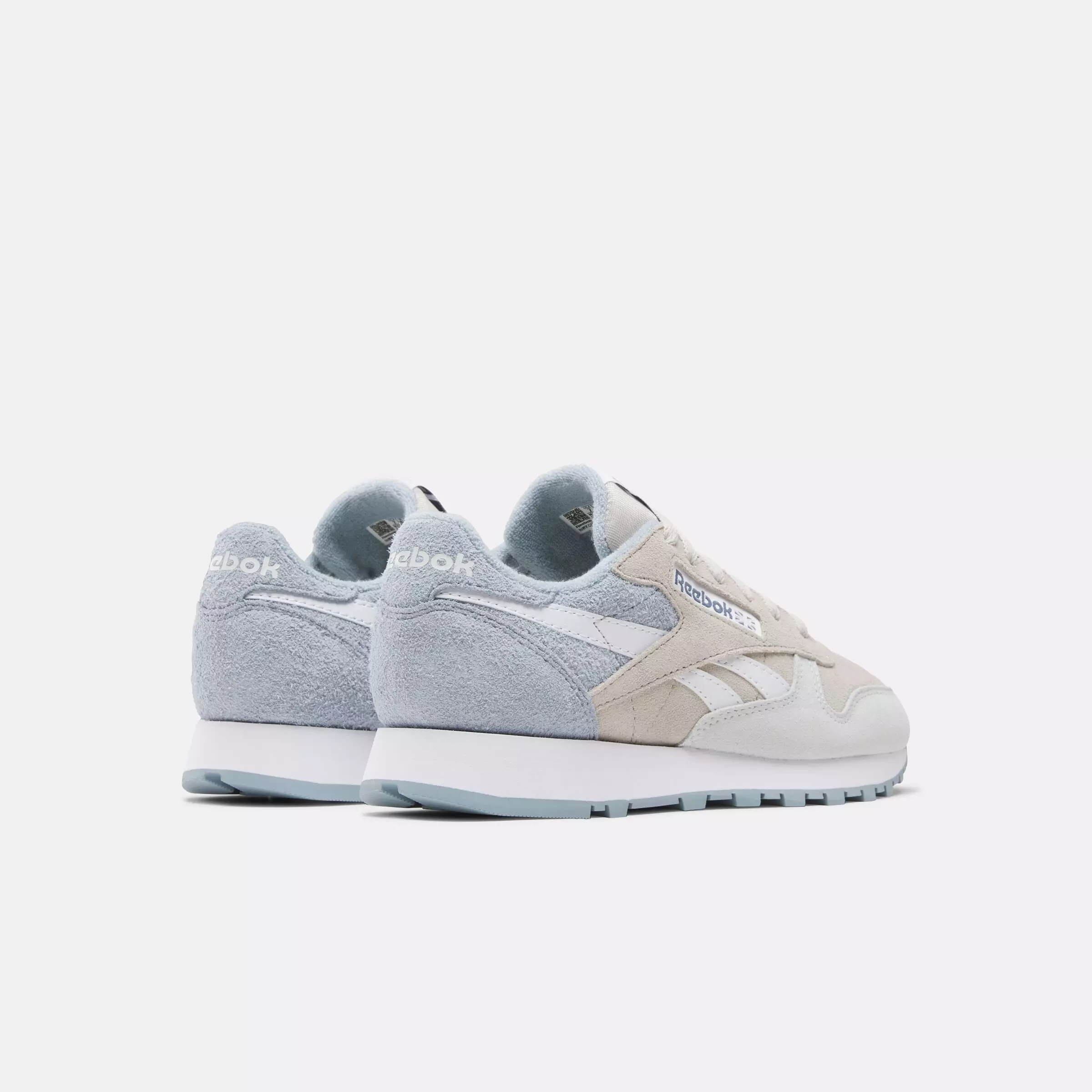 Reebok Classic Leather "Beige/Blue/White" Women's Shoe - BEIGE/BLUE/WHITE