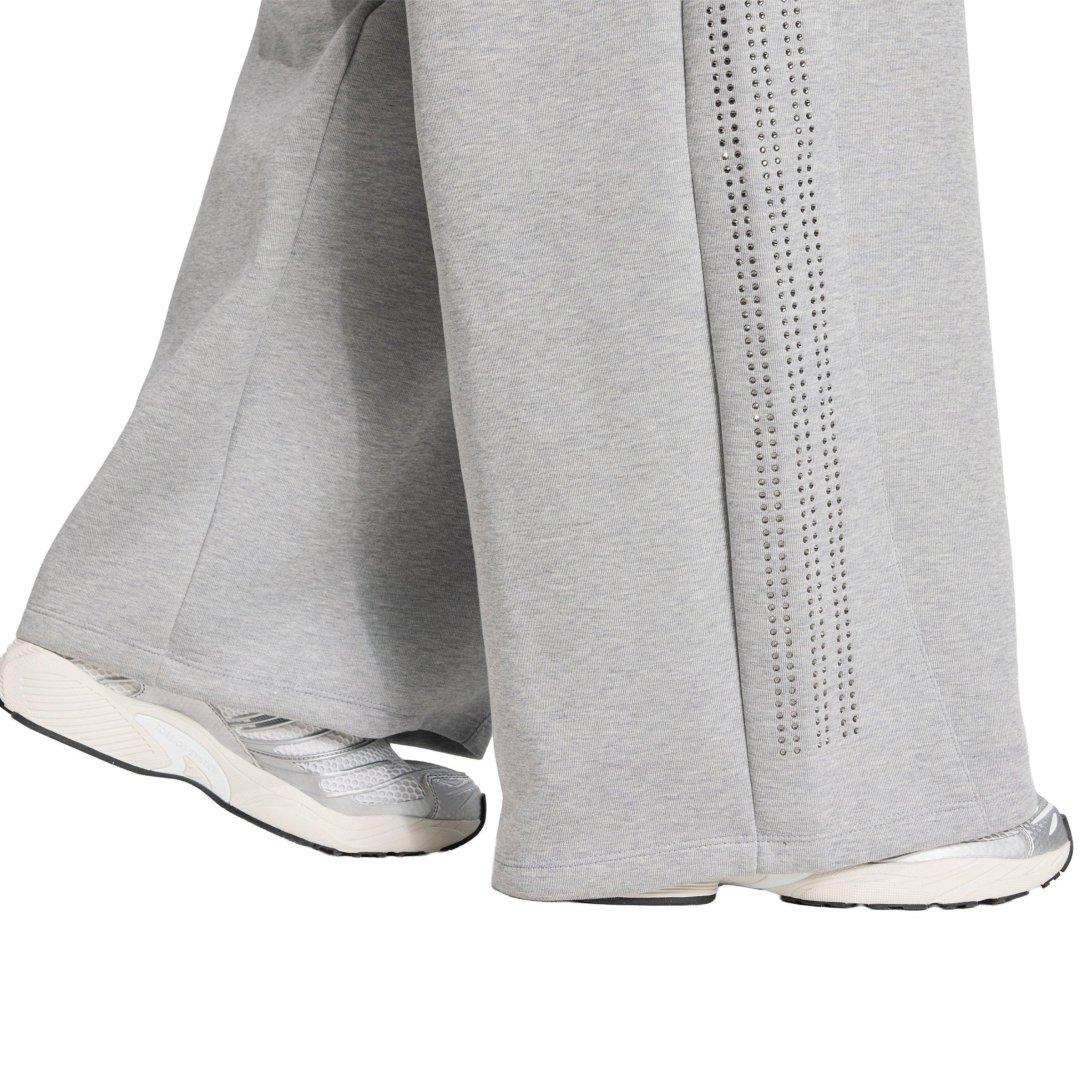 adidas Originals Women's Teamgeist Rhinestone Track Pants - Grey - GREY Thumbnail View 4