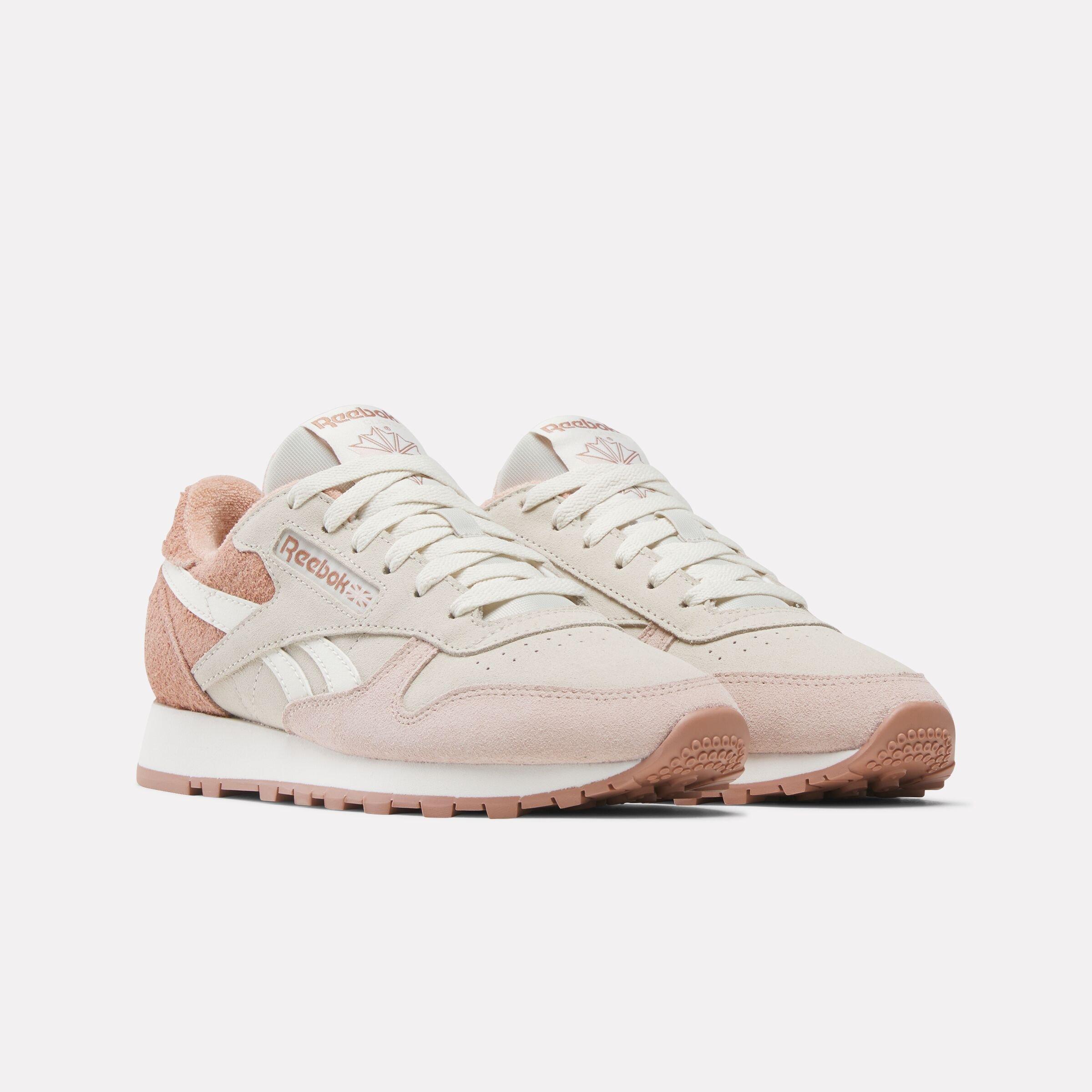 Reebok Classic Leather "Pink/Beige/White" Women's Shoe - PINK/BEIGE/WHITE Thumbnail View 2