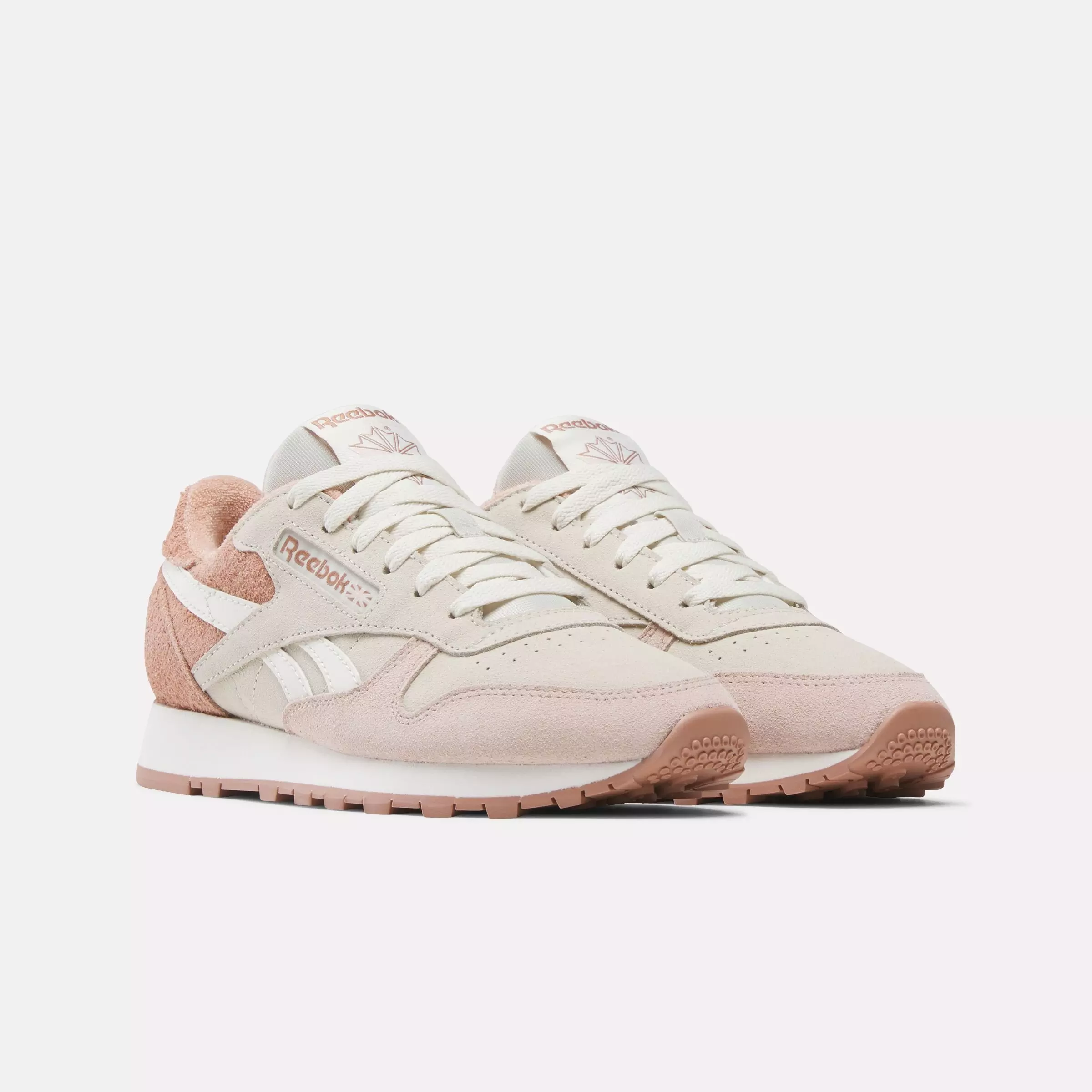 Reebok Classic Leather "Pink/Beige/White" Women's Shoe - PINK/BEIGE/WHITE