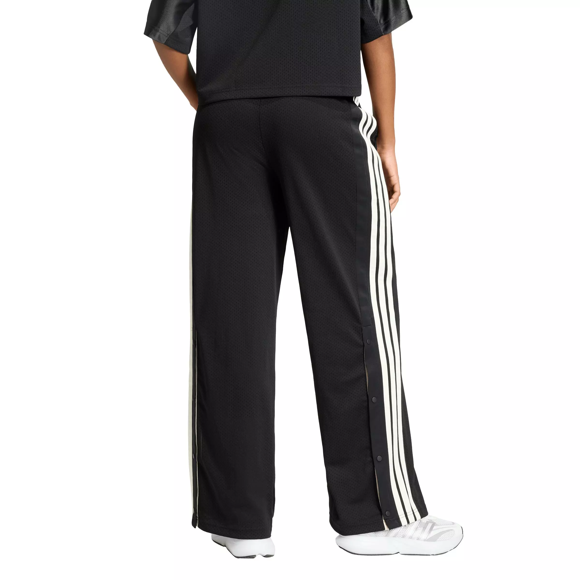 adidas Women's Stadium Mesh Track Pants - Black - BLACK