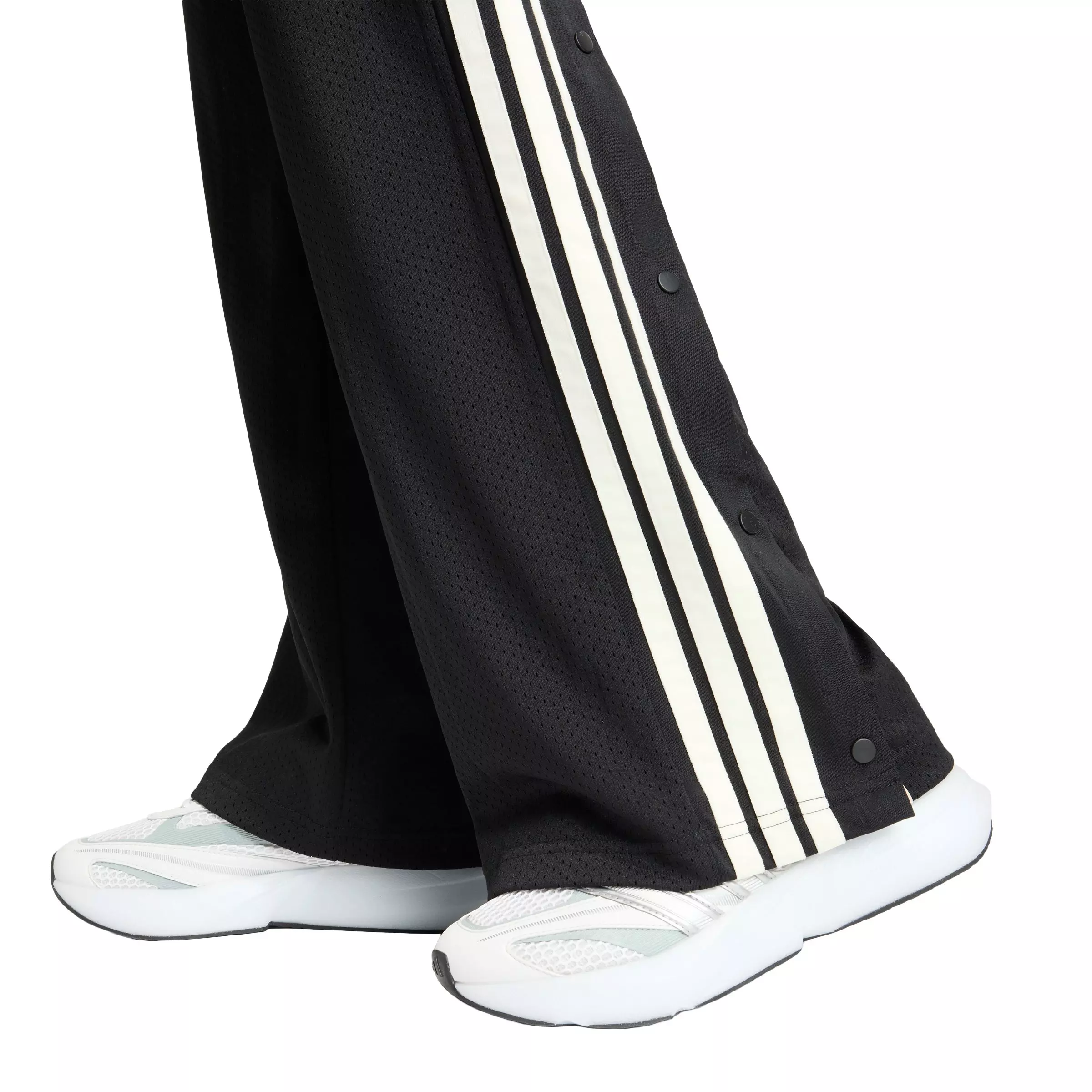 adidas Women's Stadium Mesh Track Pants - Black - BLACK