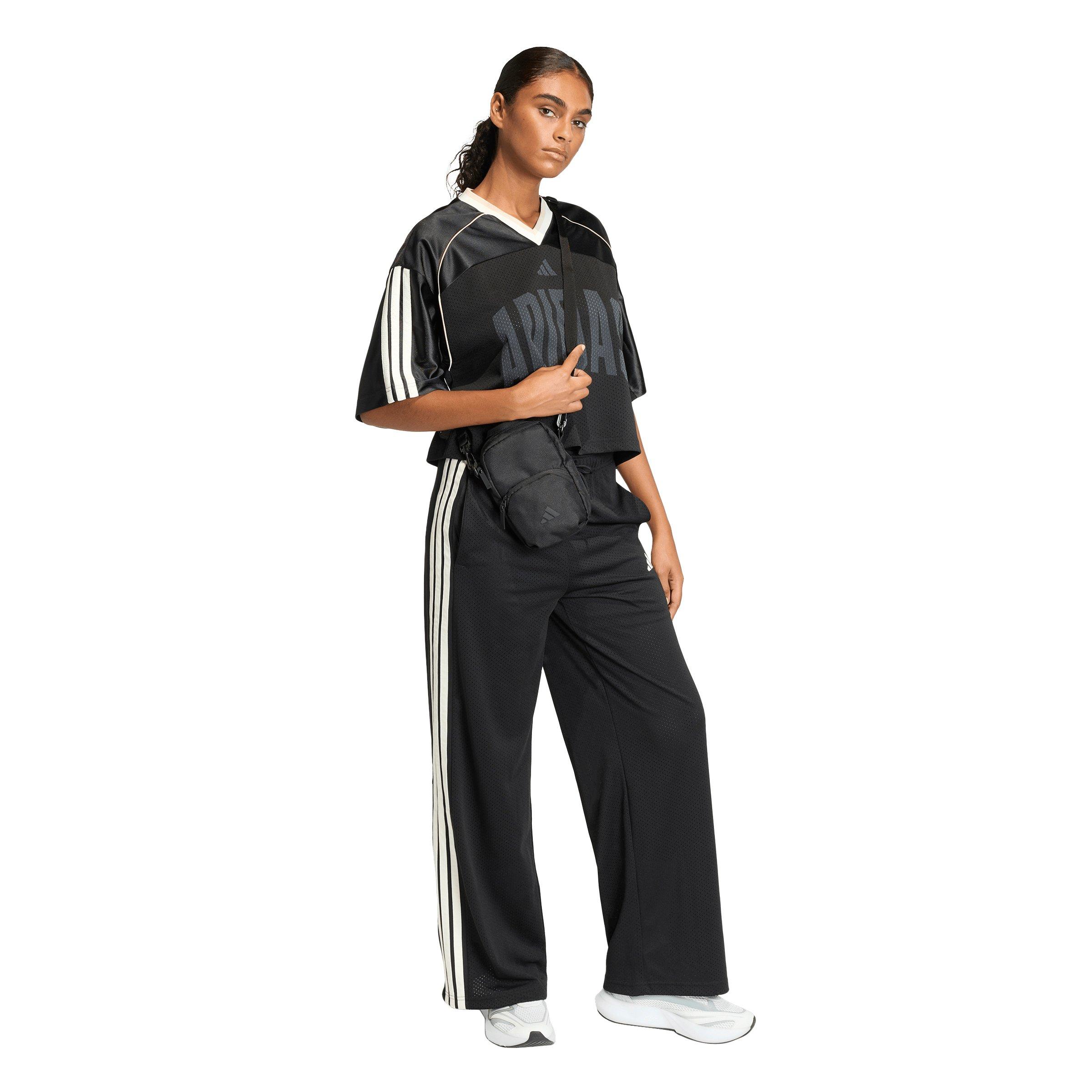 adidas Women's Stadium Mesh Track Pants - Black - BLACK Thumbnail View 5