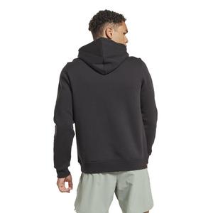 Reebok Men's Identity Fleece Stacked Logo Pullover- Black