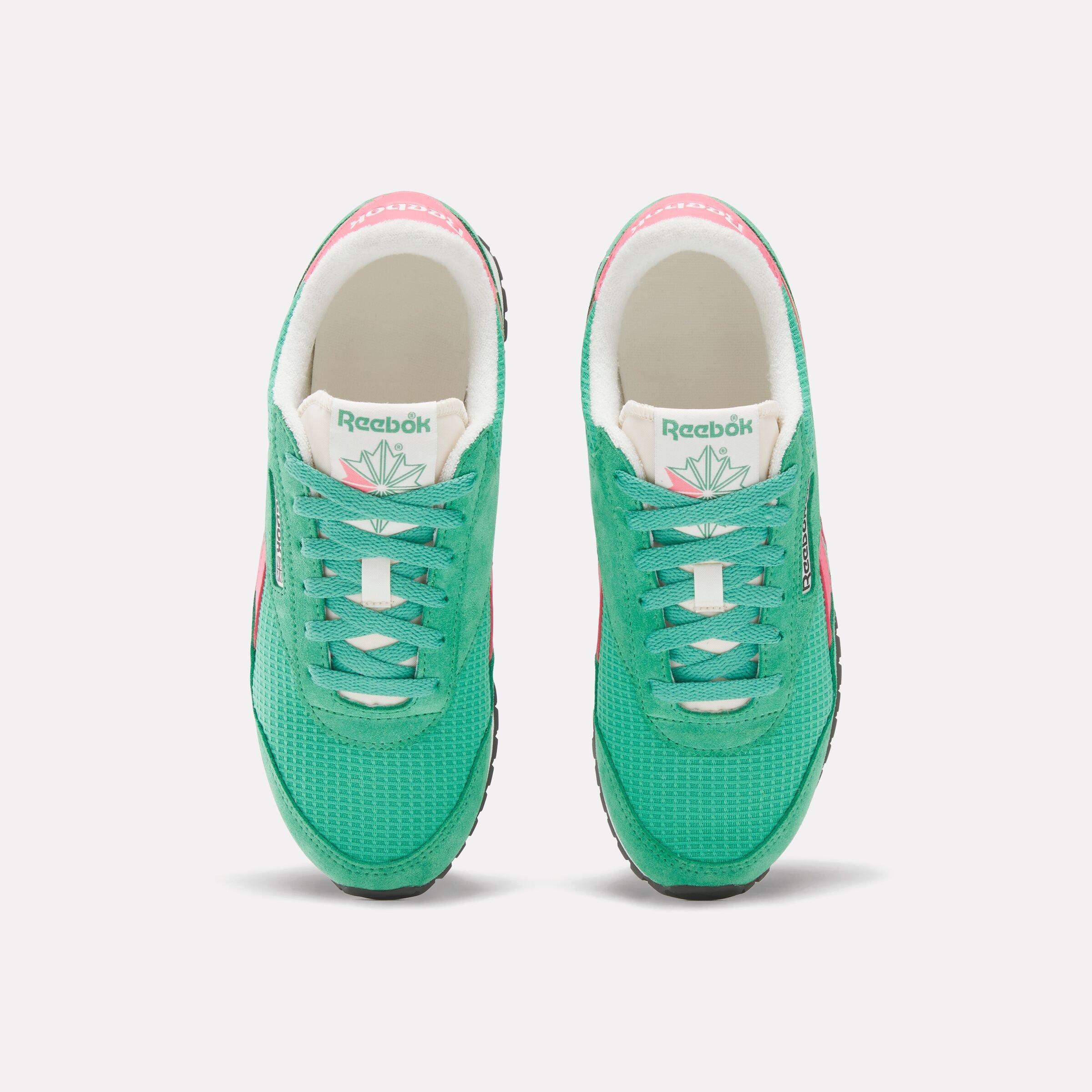 Reebok Classic AZ "Green/Pink" Women's Shoe - GREEN/PINK Thumbnail View 4