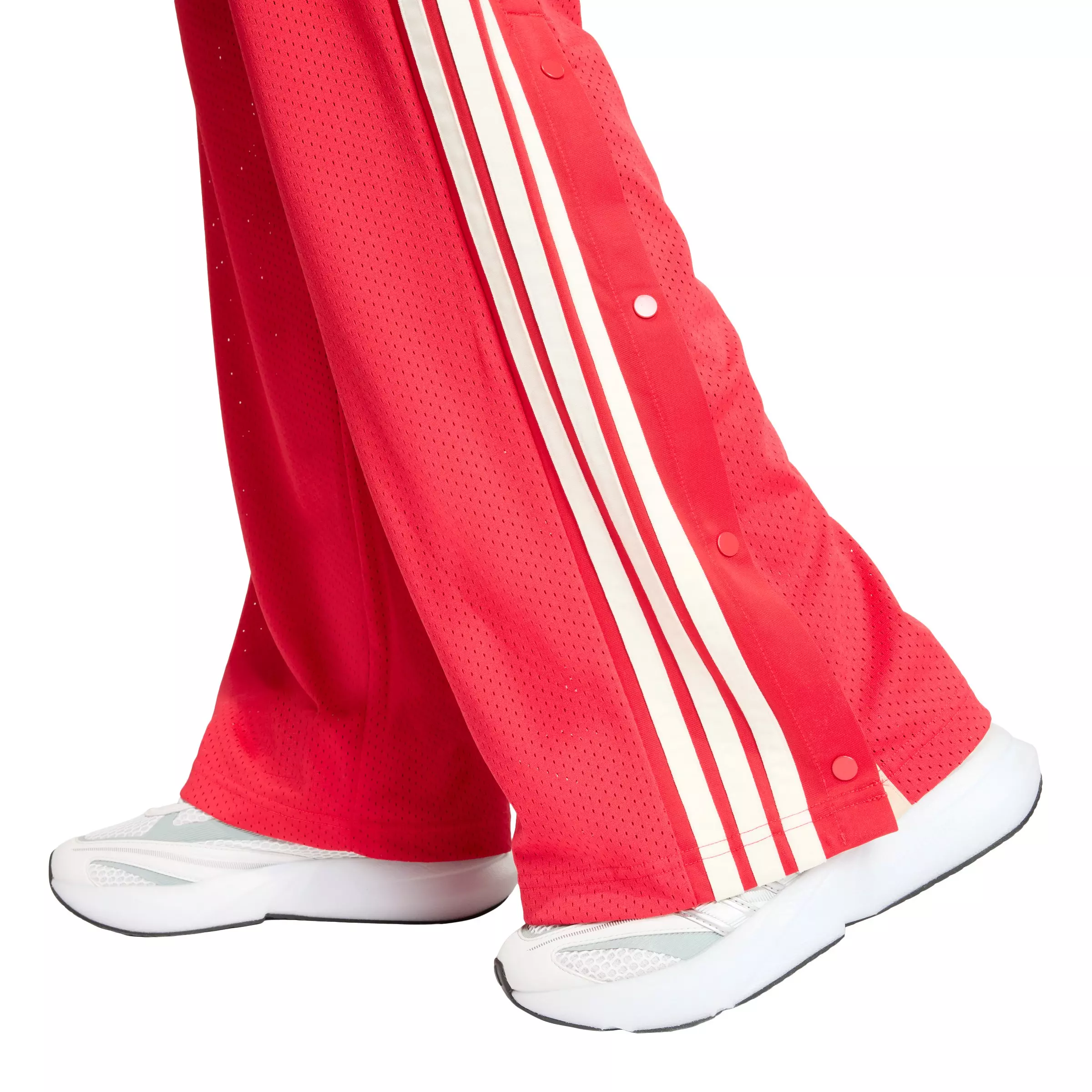 adidas Women's Stadium Mesh Track Pants - Red - RED