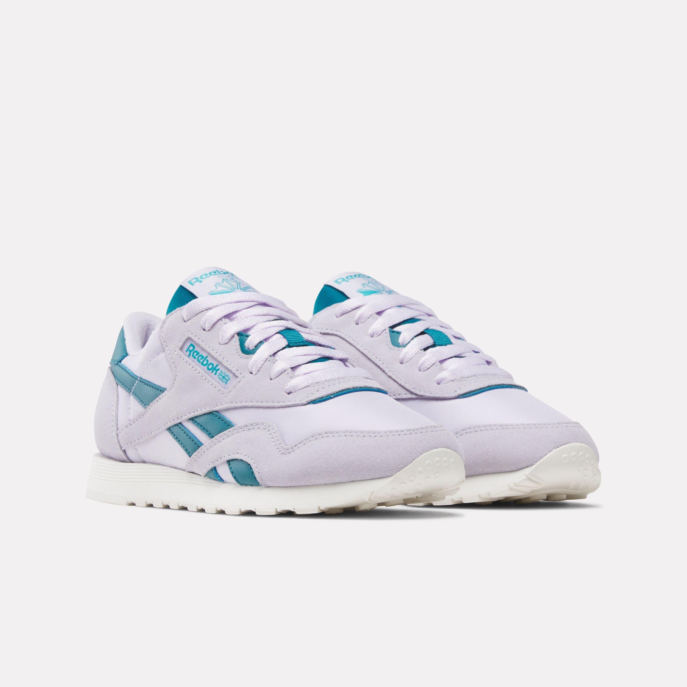 Reebok Classic Nylon "Grey/Teal" Women's Shoe - GREY/TEAL Thumbnail View 2