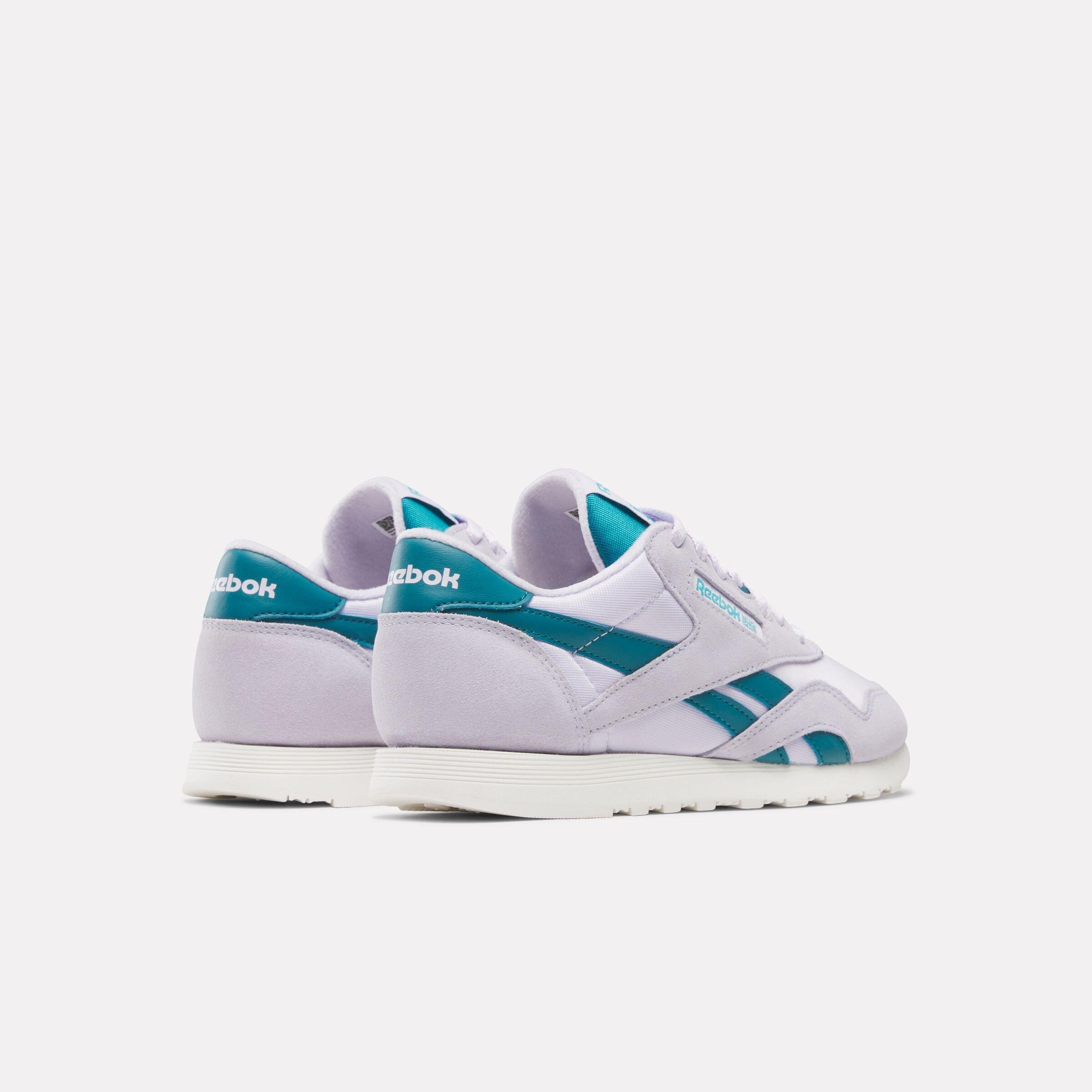 Reebok Classic Nylon "Grey/Teal" Women's Shoe - GREY/TEAL Thumbnail View 3