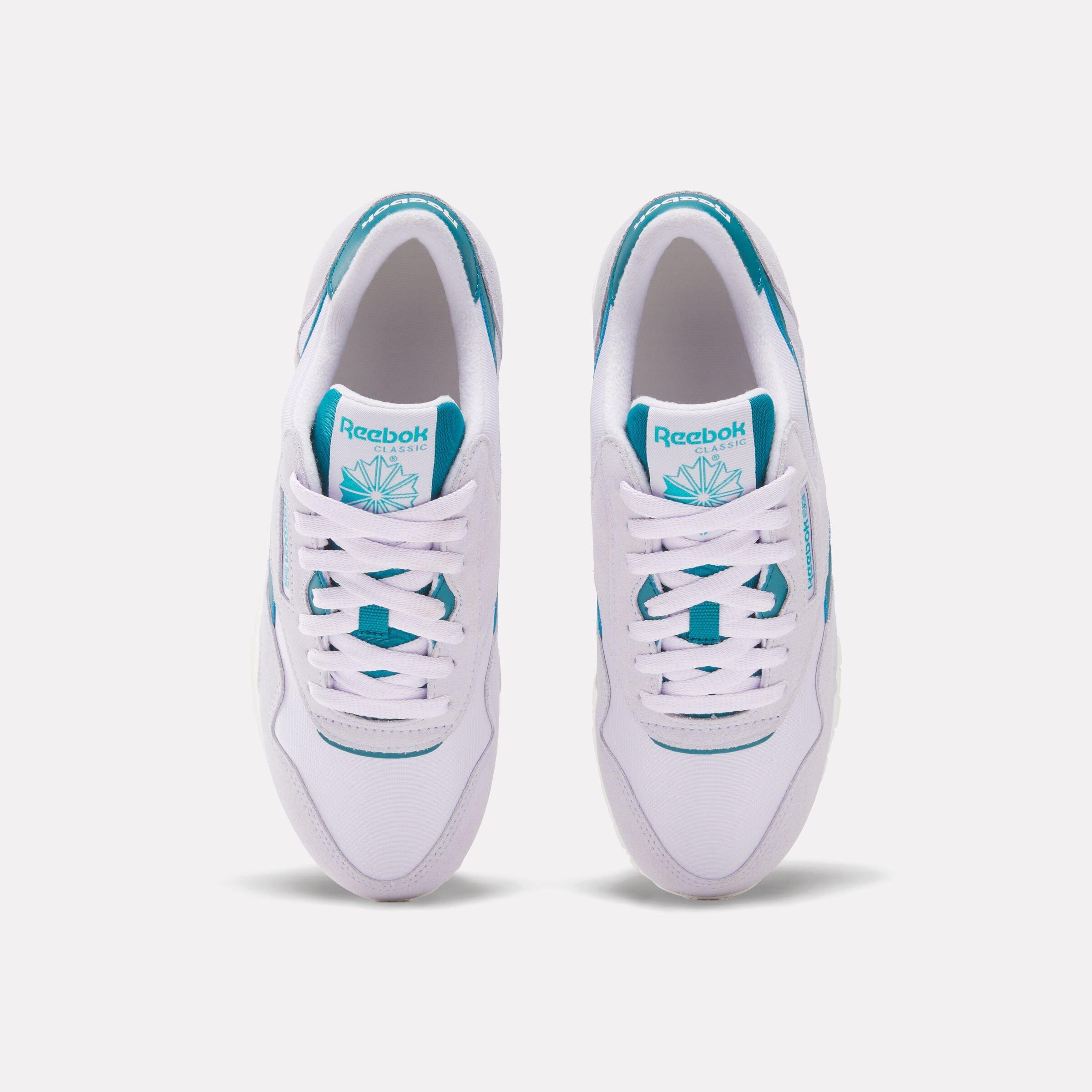 Reebok Classic Nylon "Grey/Teal" Women's Shoe - GREY/TEAL Thumbnail View 4