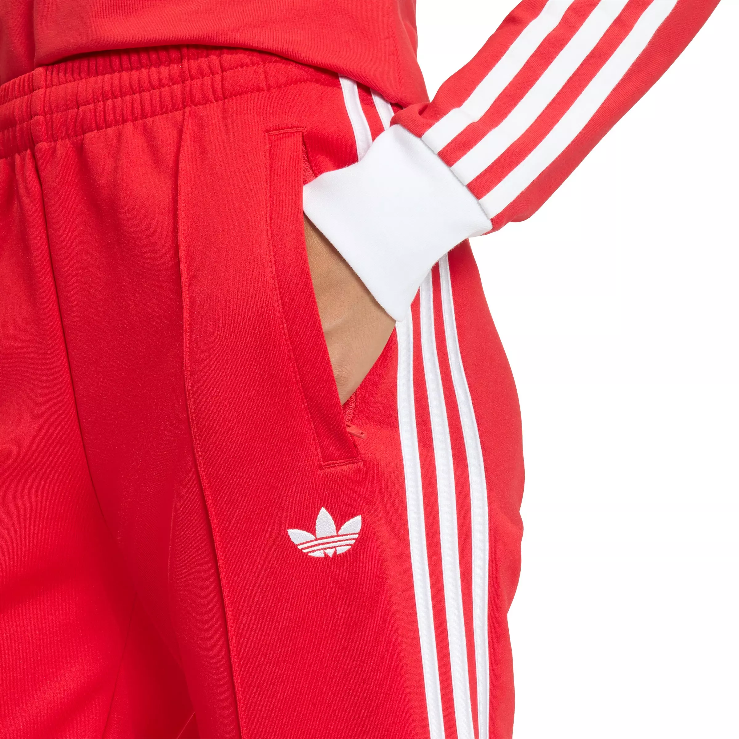 adidas Originals Women's SST Classic Track Pants - Red - RED