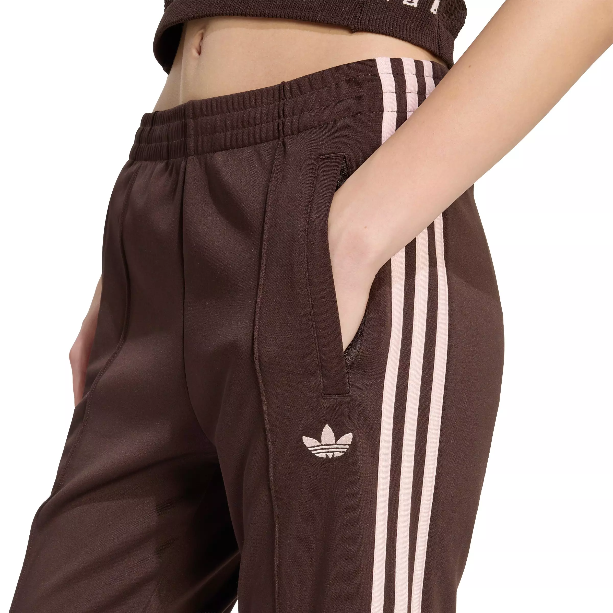 adidas Originals Women's SST Classic Track Pants - Brown - BROWN