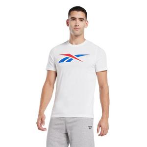 Reebok Men's Graphic Series Vector T-Shirt- White/Red